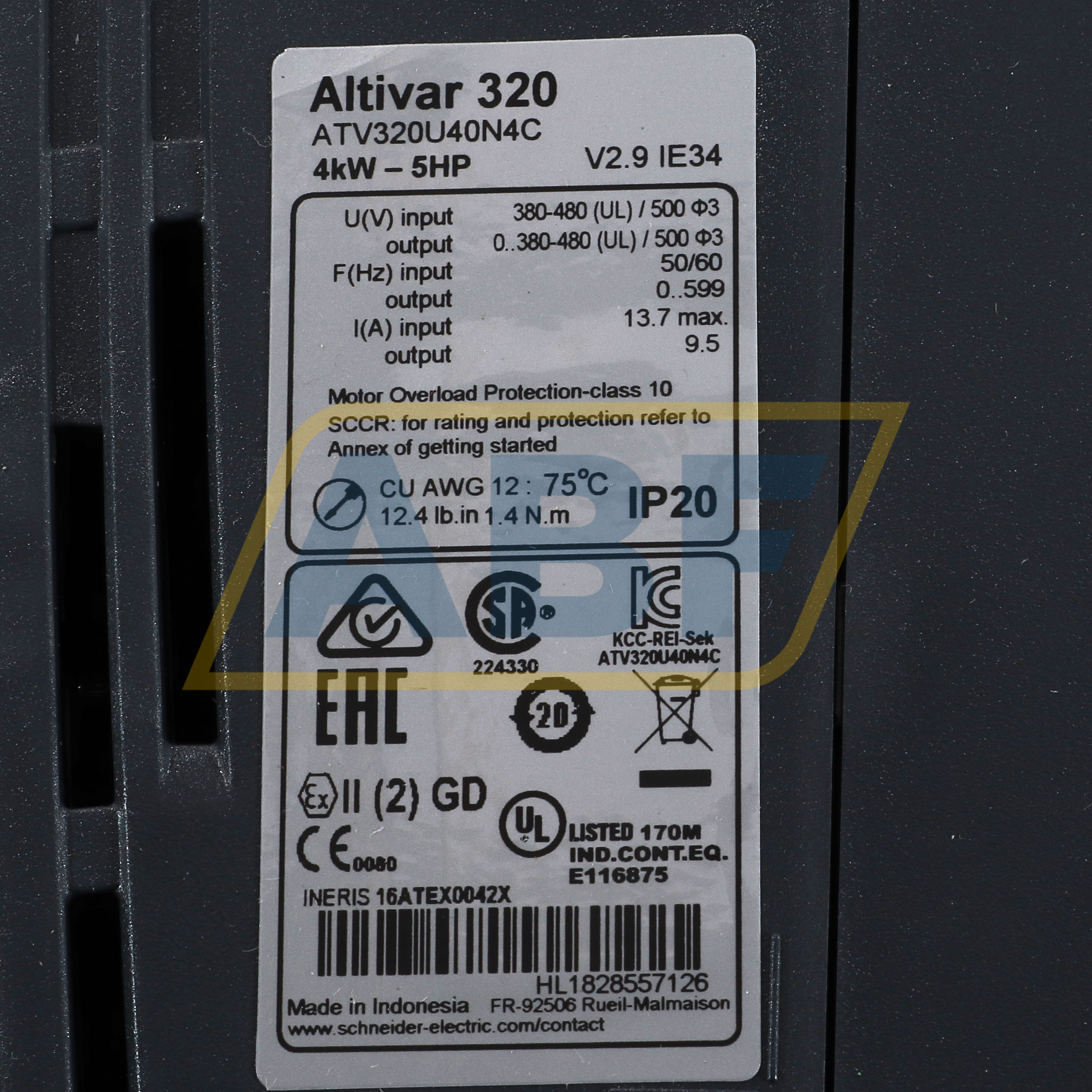 ATV320U40N4C Schneider Electric