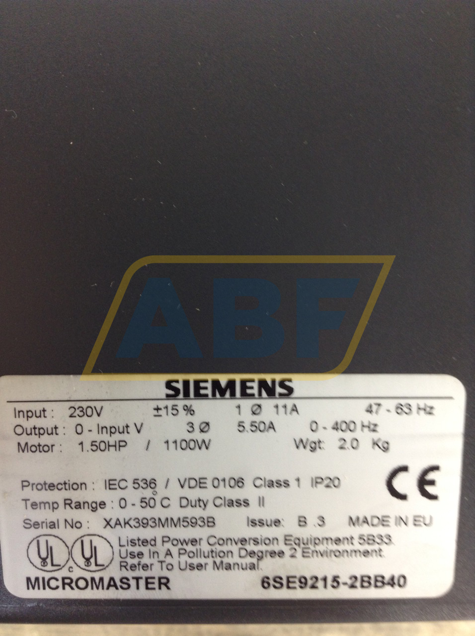 6SE9215-2BB40 Siemens