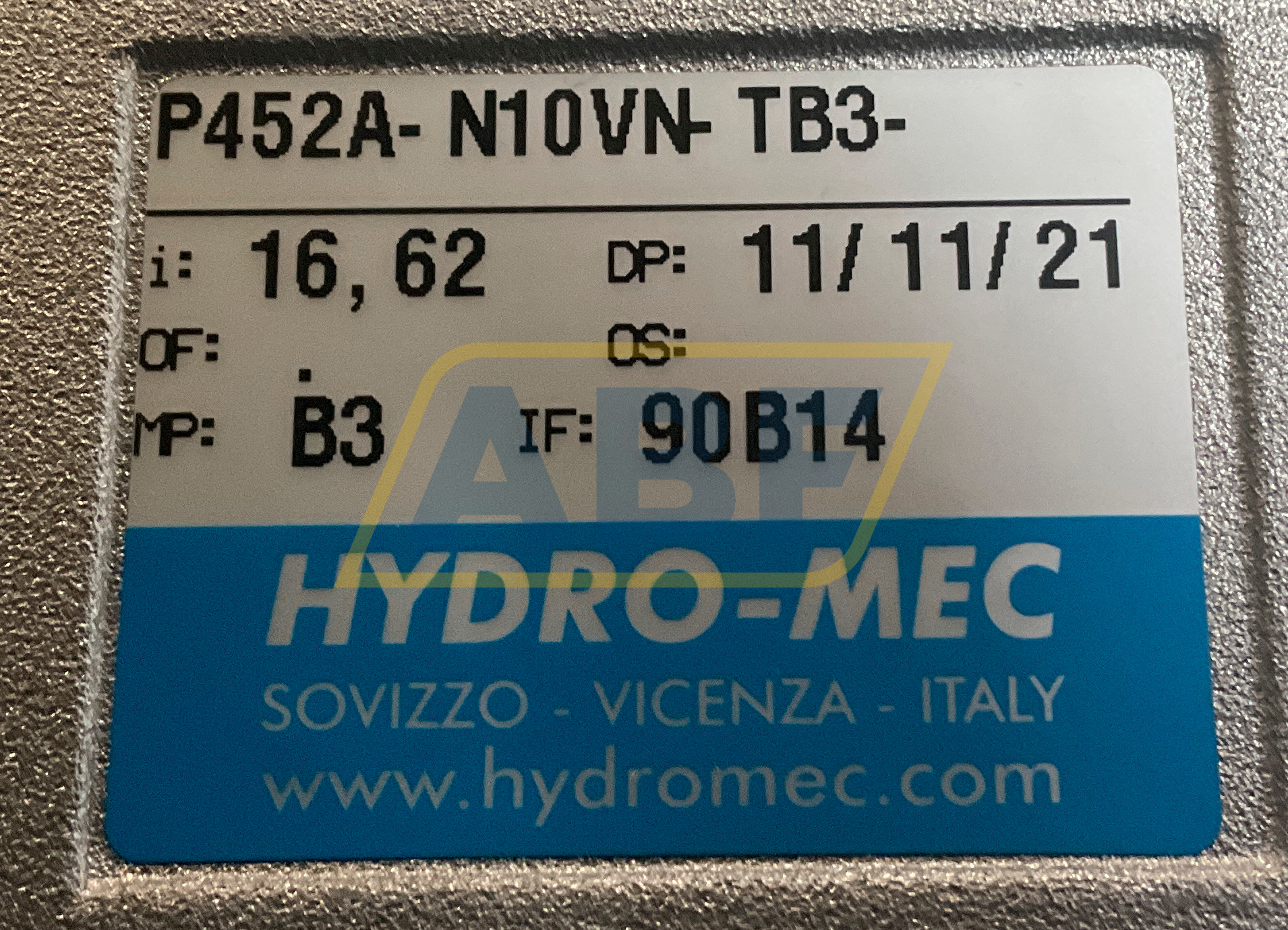 P452A-N10VN-TB3 Hydro-Mec