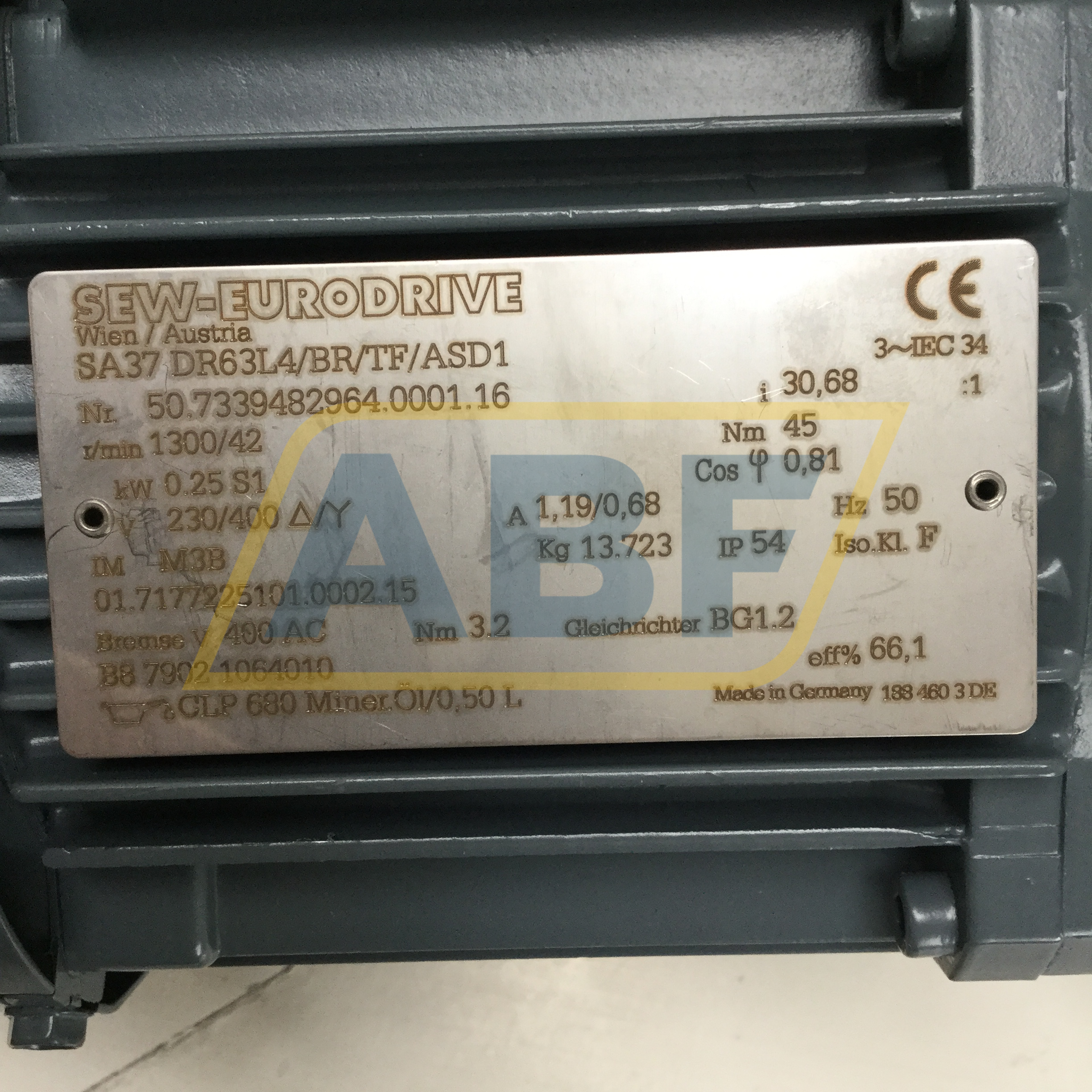 SA37DR63L4/BR/TF/ASD1-I31 SEW-EURODRIVE