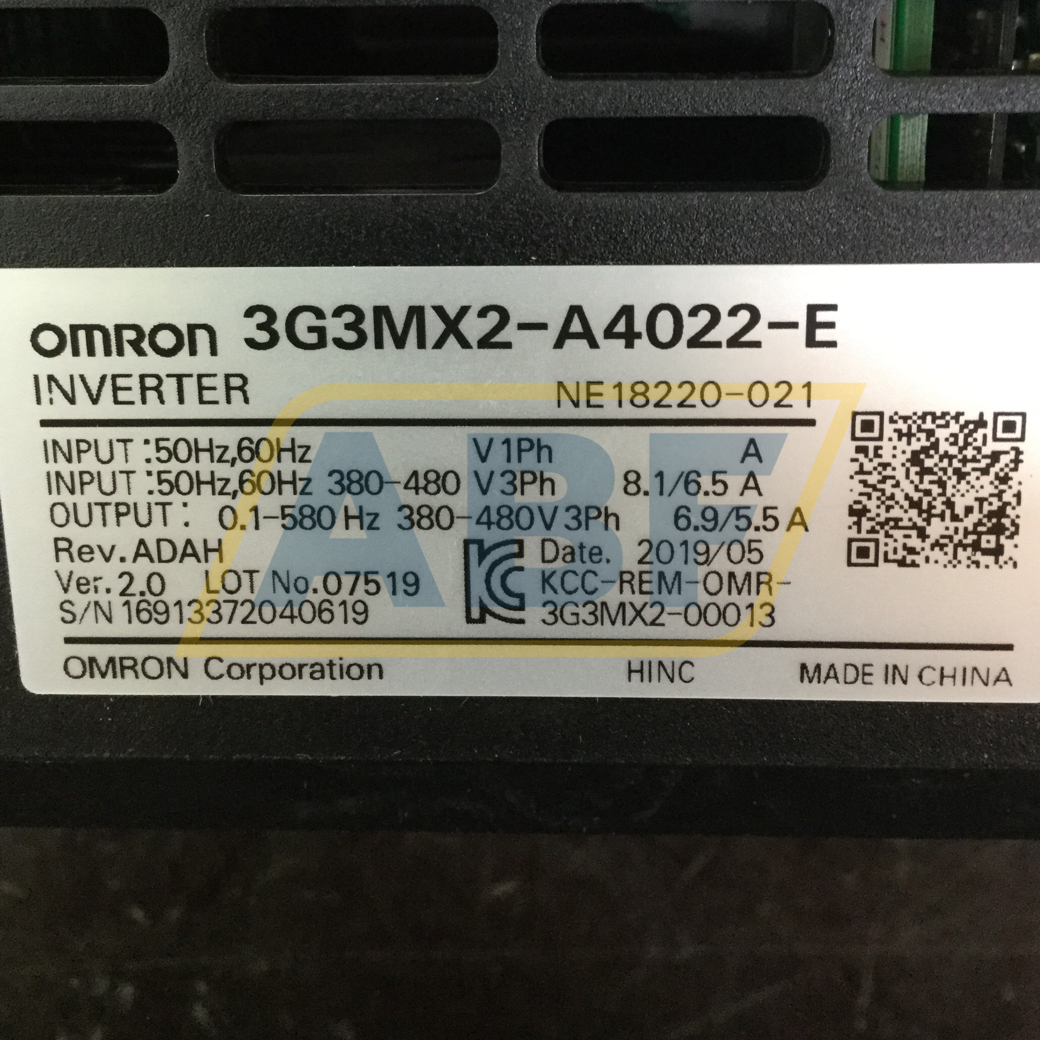 3G3MX2-A4022-E Omron