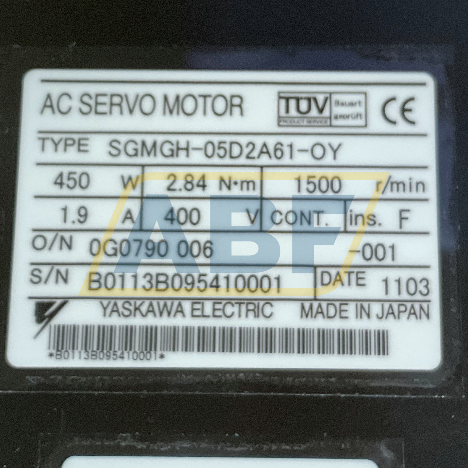 SGMGH-05D2A61-OY Yaskawa