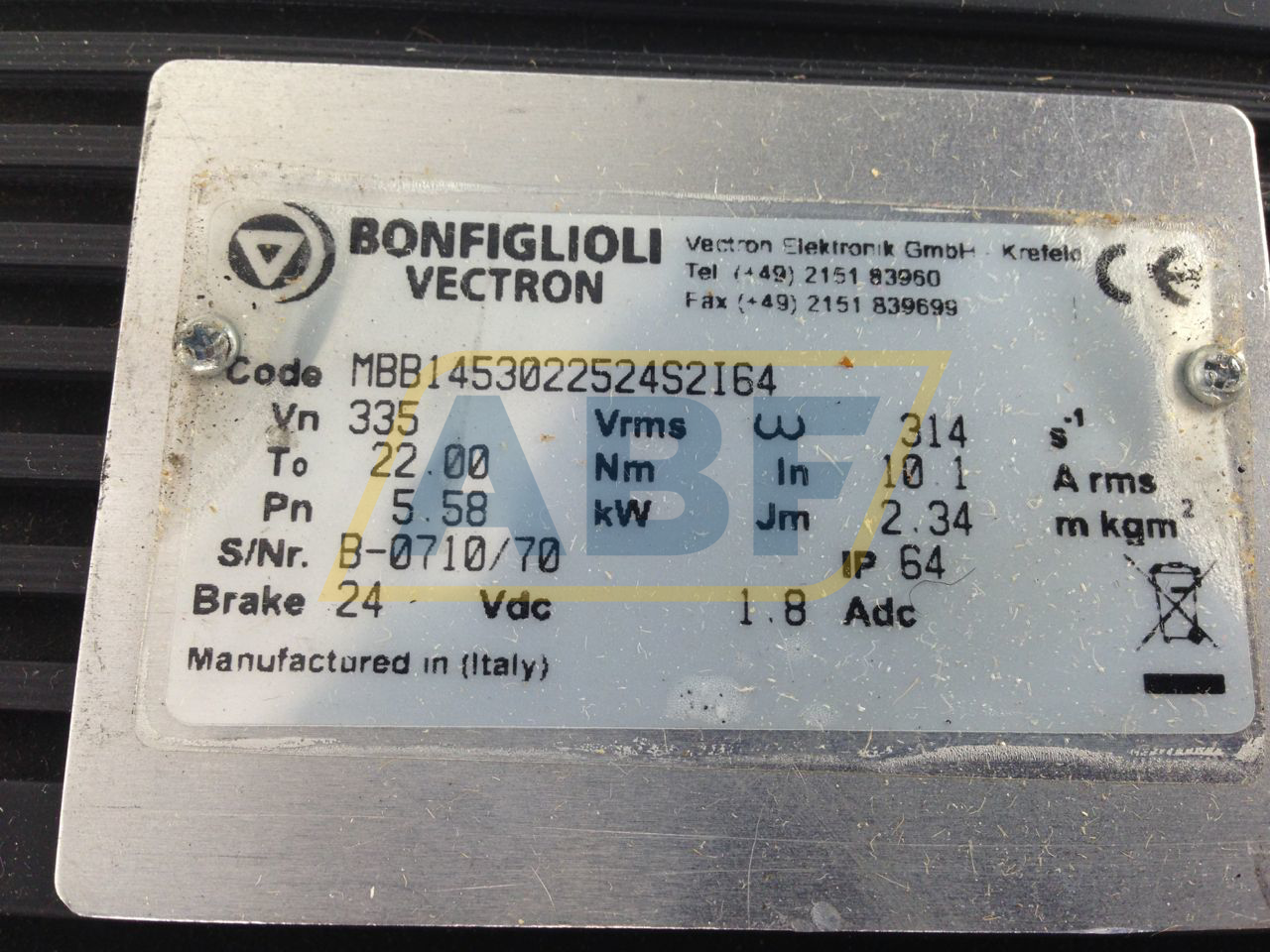 MBB1453022524S2I64 Bonfiglioli