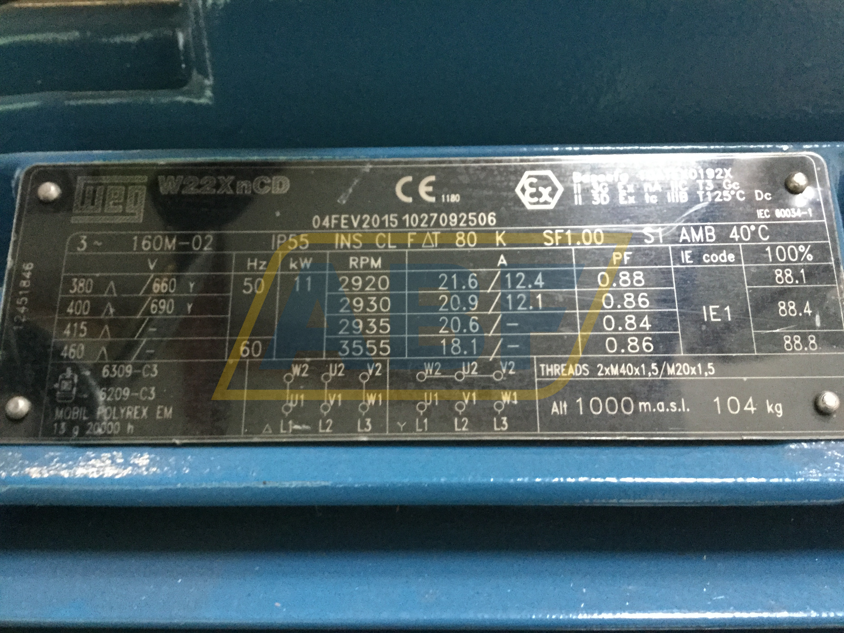 11K32CI1160M2B3EXD WEG