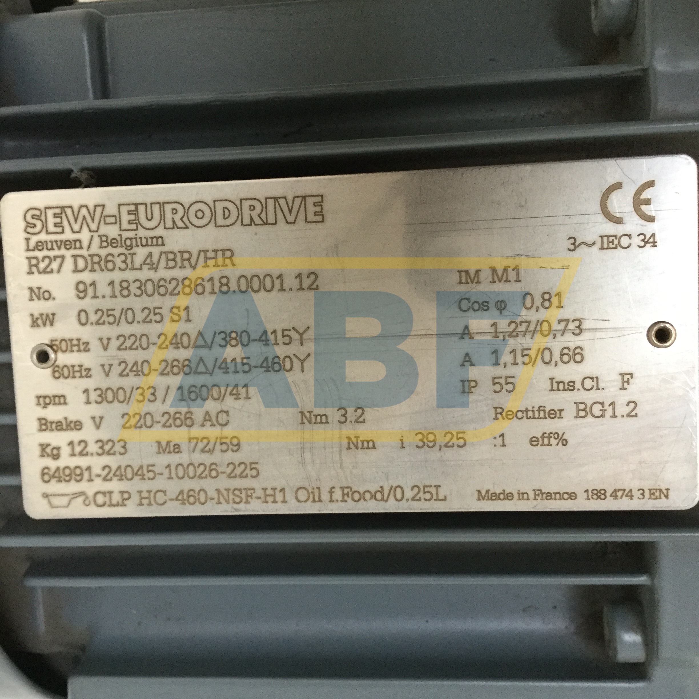 R27DR63L4/BR/HR SEW-EURODRIVE