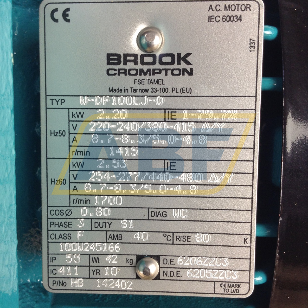 W-DF100LJ-D-B5 Brook Crompton