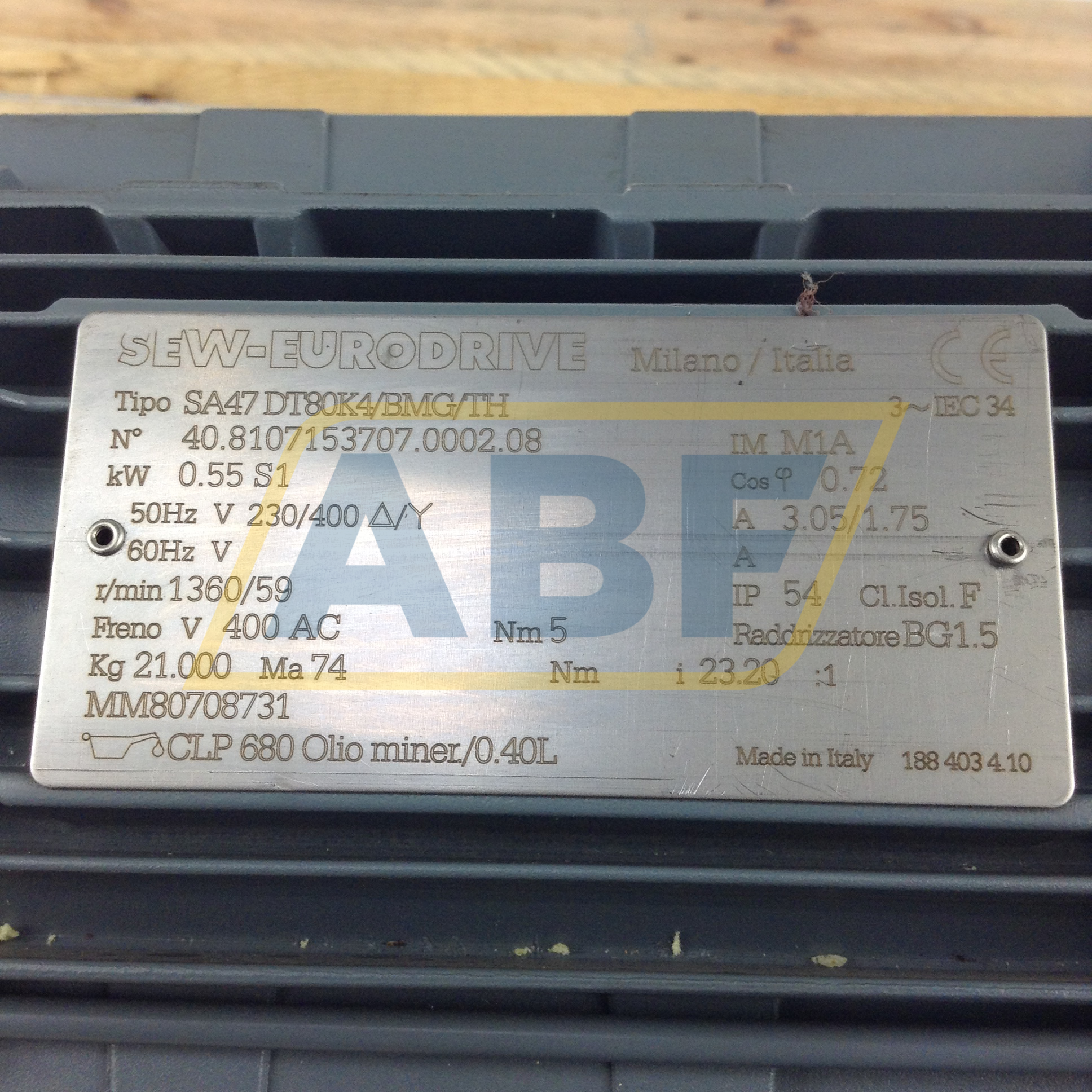 SA47DT80K4/BMG/TH SEW-EURODRIVE