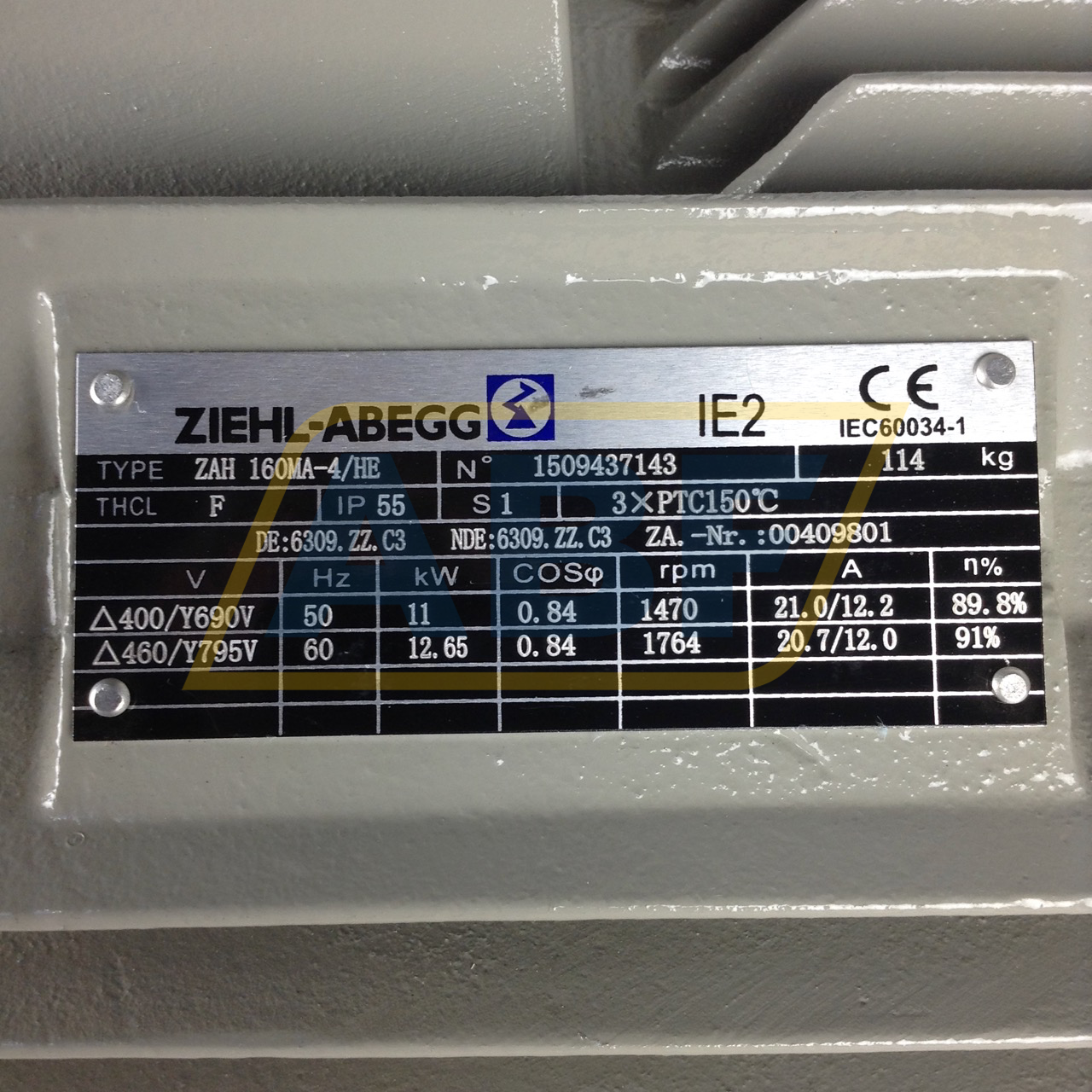 ZAH160MA-4/HE-B3 Ziehl-Abegg