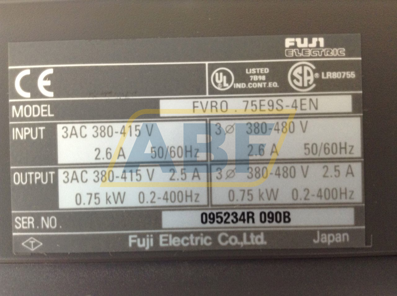 FVR0.75E9S-4EN Fuji Electric