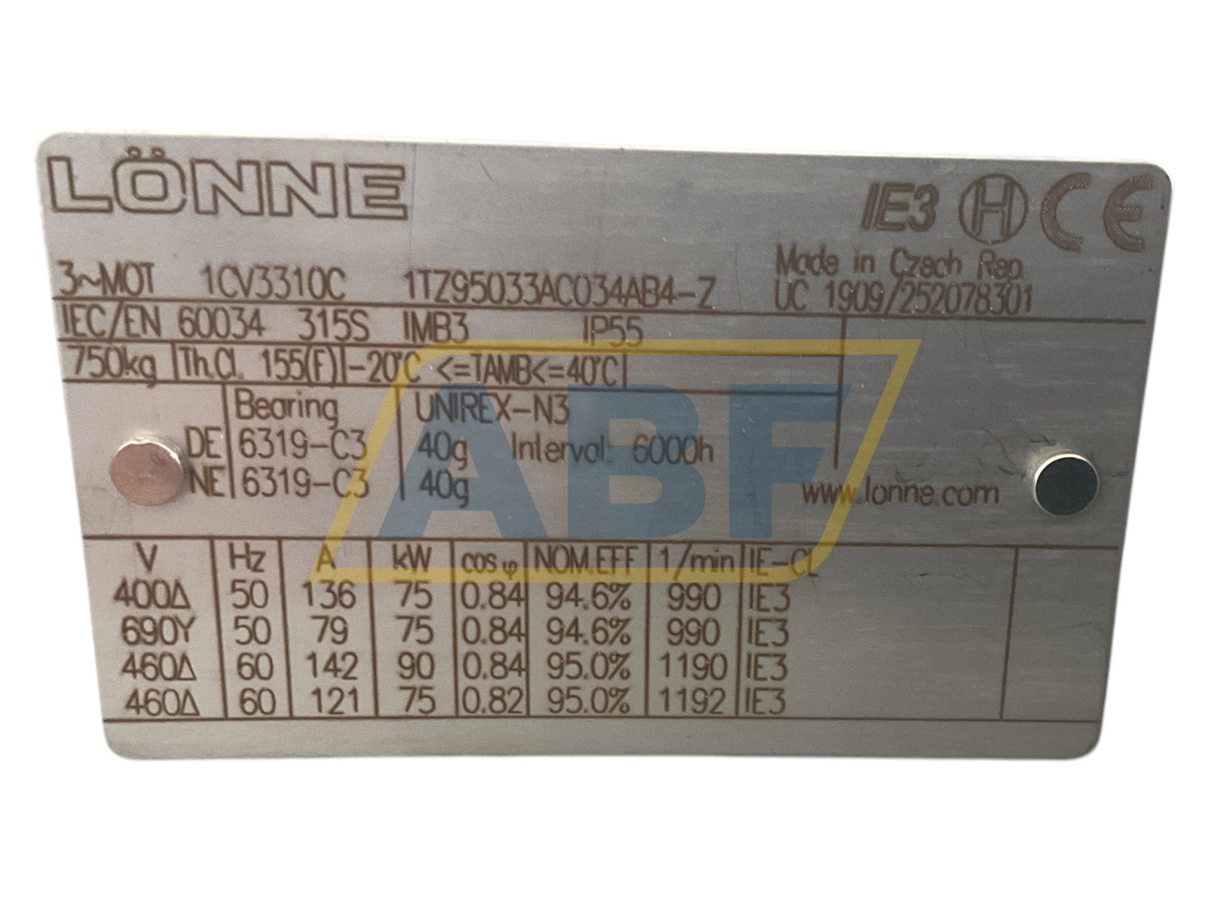 1TZ9503-3AC03-4AB4-Z Lönne