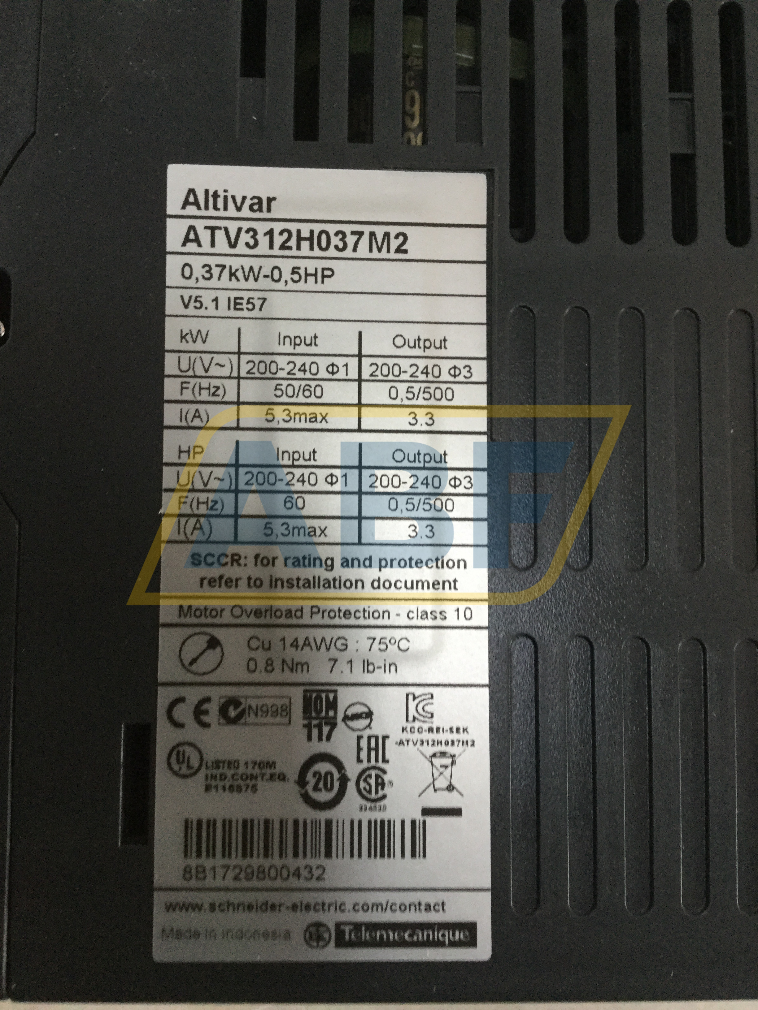 ATV312H037M2 Schneider Electric