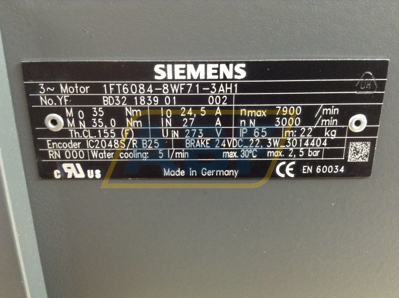 1FT6084-8WF71-3AH1 Siemens