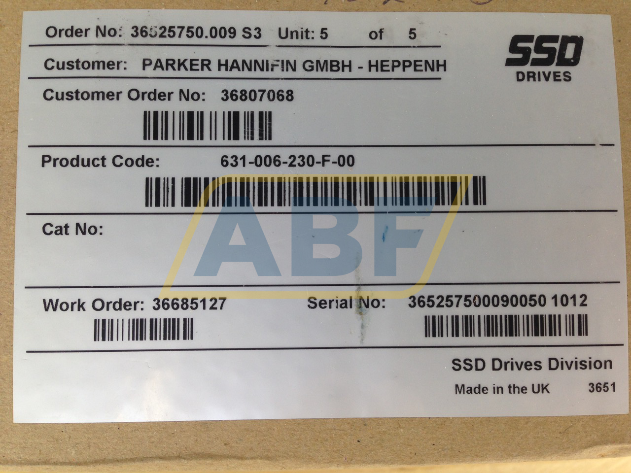 631-006-230-F-00 Parker SSD Drives