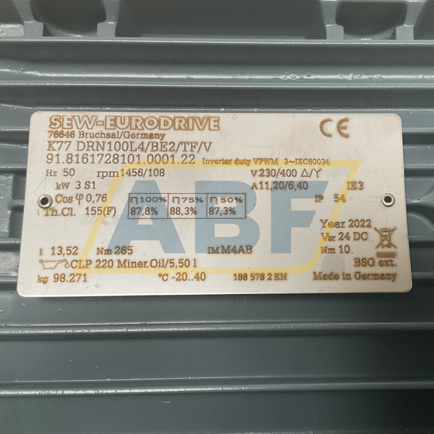 K77DRN100L4/BE2/TF/V SEW-EURODRIVE