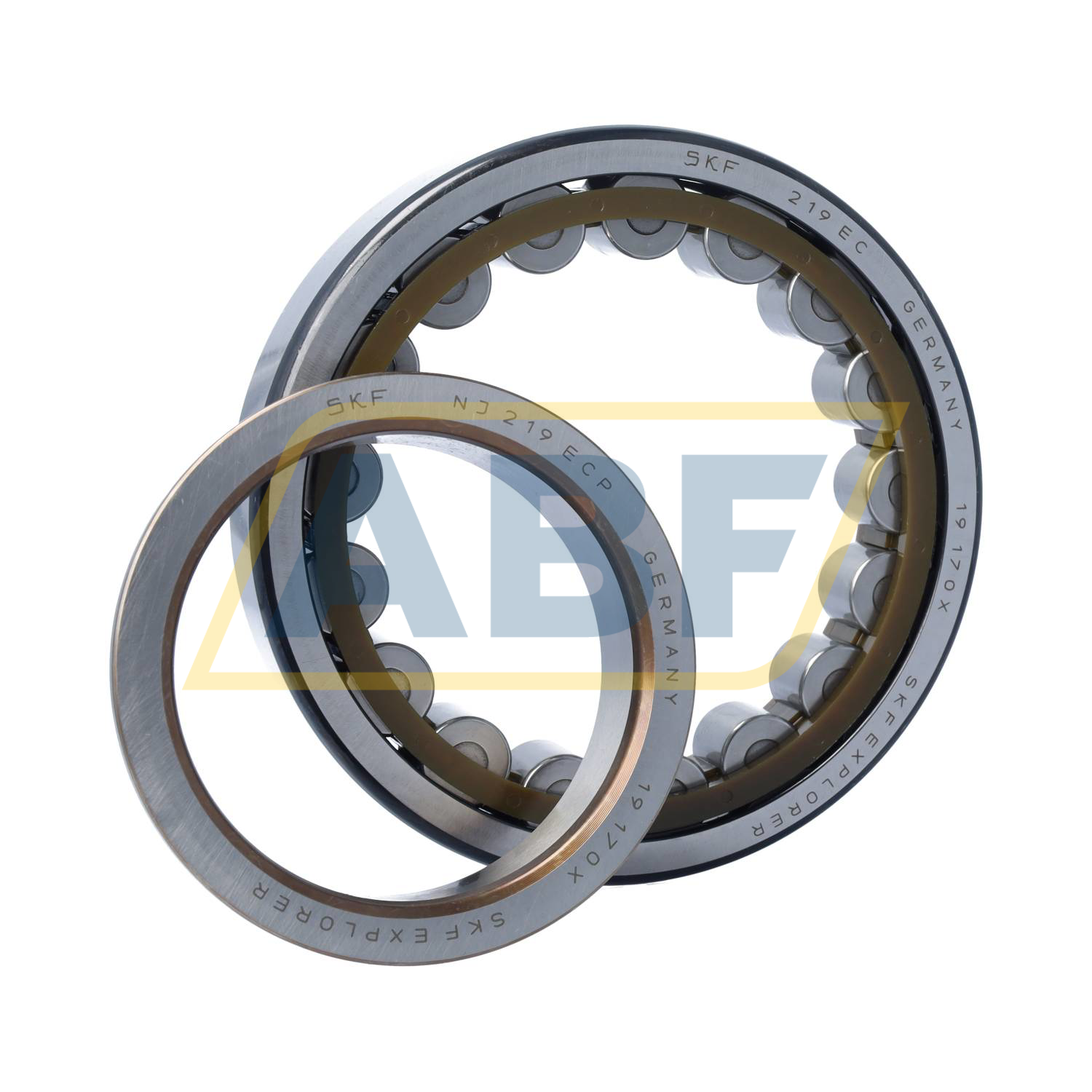 SKF 単列円筒ころ軸受 NJ型 内径95mmX外径170mmX幅43mm ( NJ 2219 ECP ) 日本エスケイエフ(株) SKF 単列円筒ころ軸受 NJ型 内径95mmX外径170mmX幅43mm NJ 2219 ECP 1