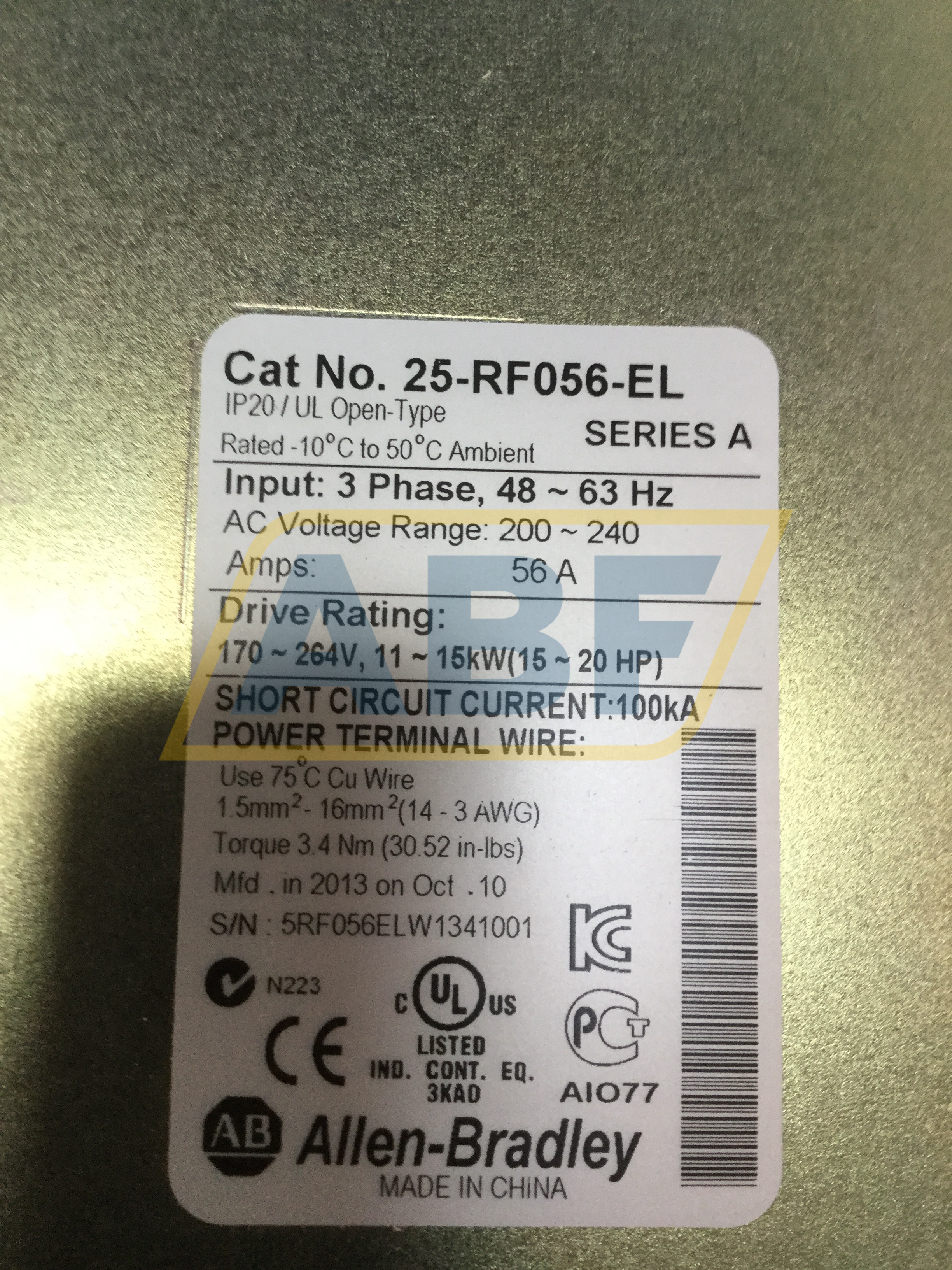 25-RF056-EL-A Allen Bradley