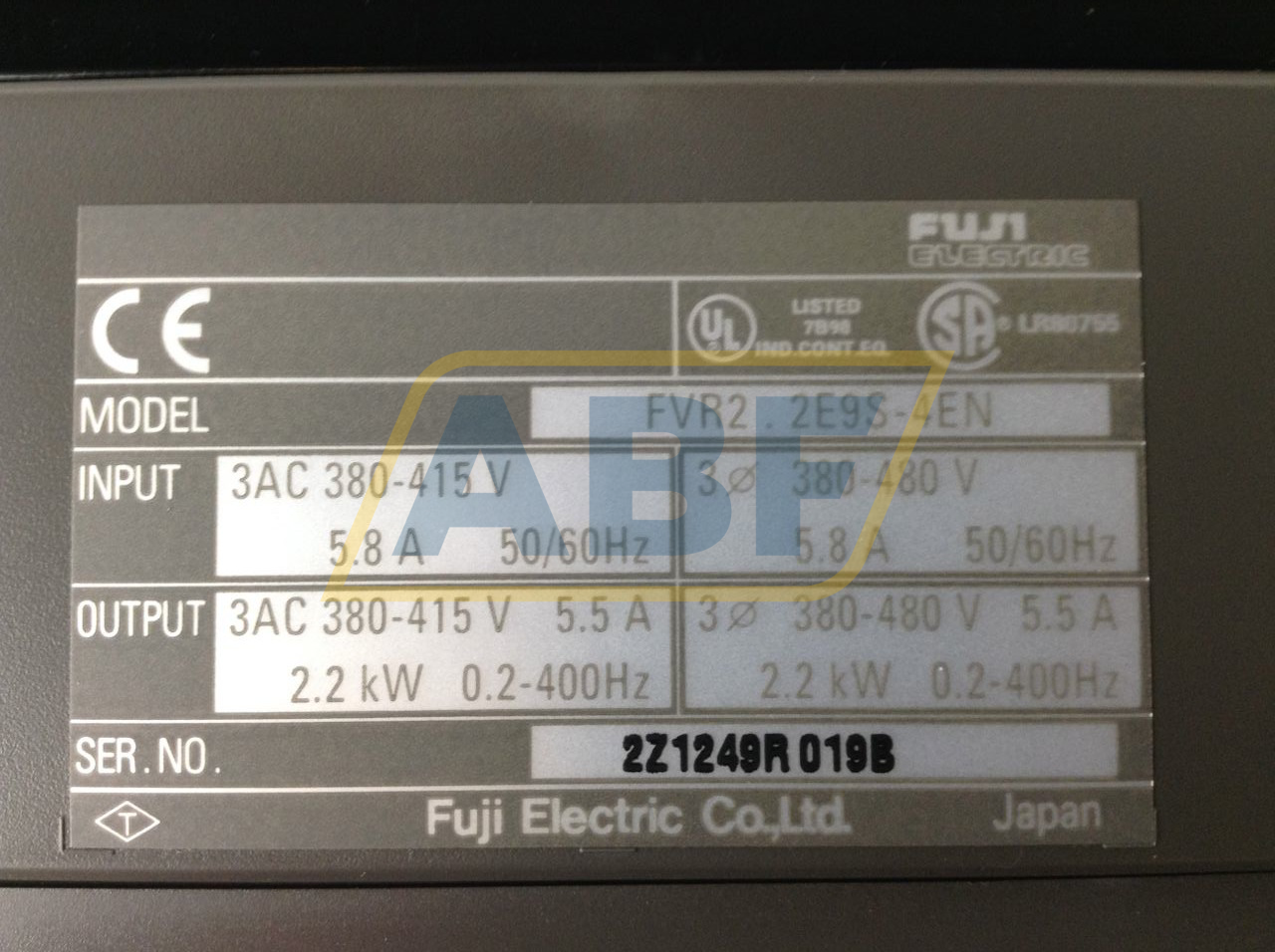 FVR2.2E9S-4EN Fuji Electric