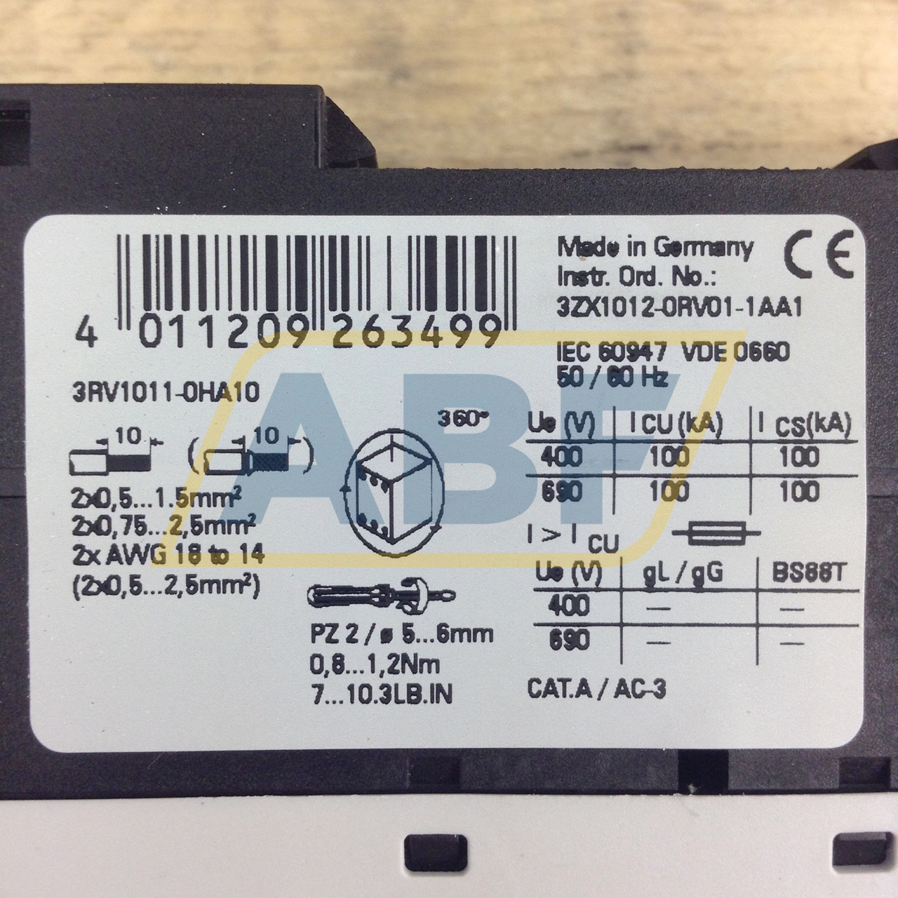 3RV1011-0HA10 Siemens