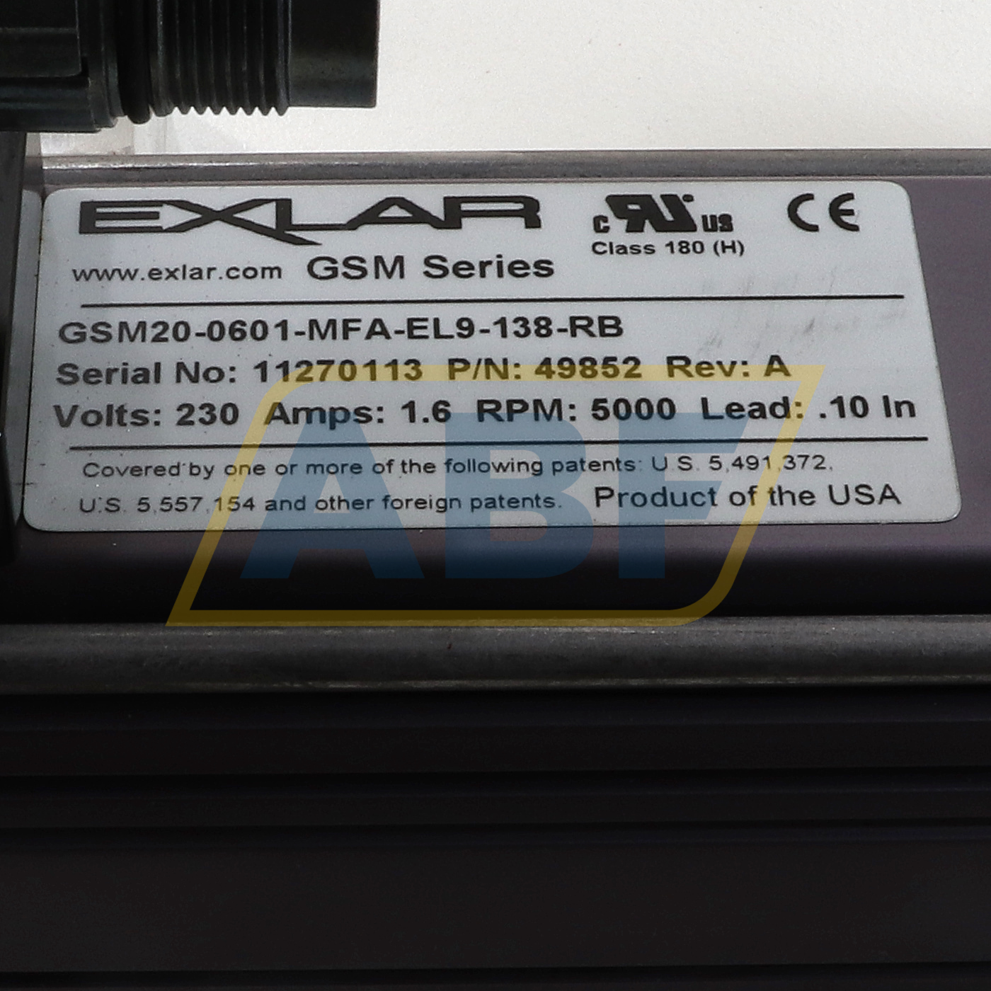 GSM200601MFAEL9138RB Exlar