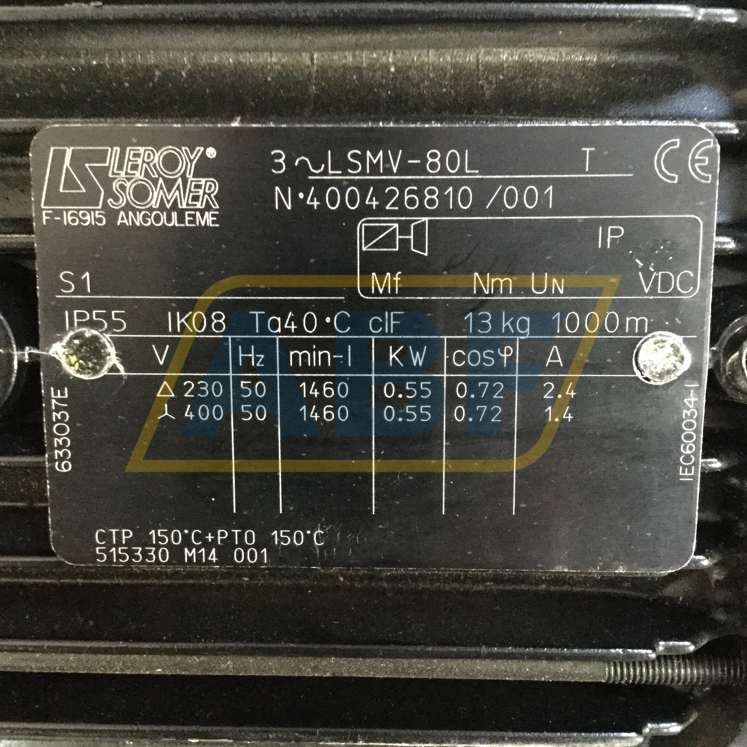CB3031B5BD1-LSMV-80L Leroy Somer