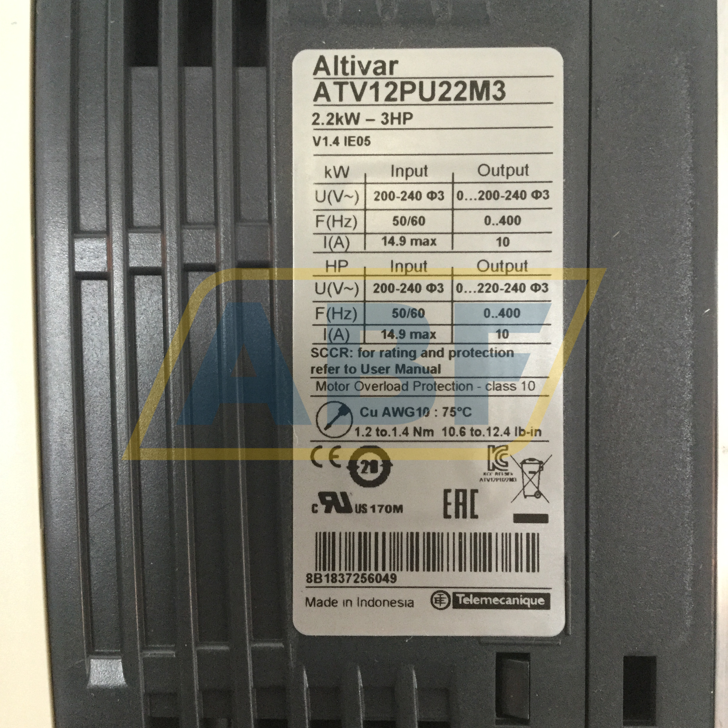 ATV12PU22M3 Schneider Electric