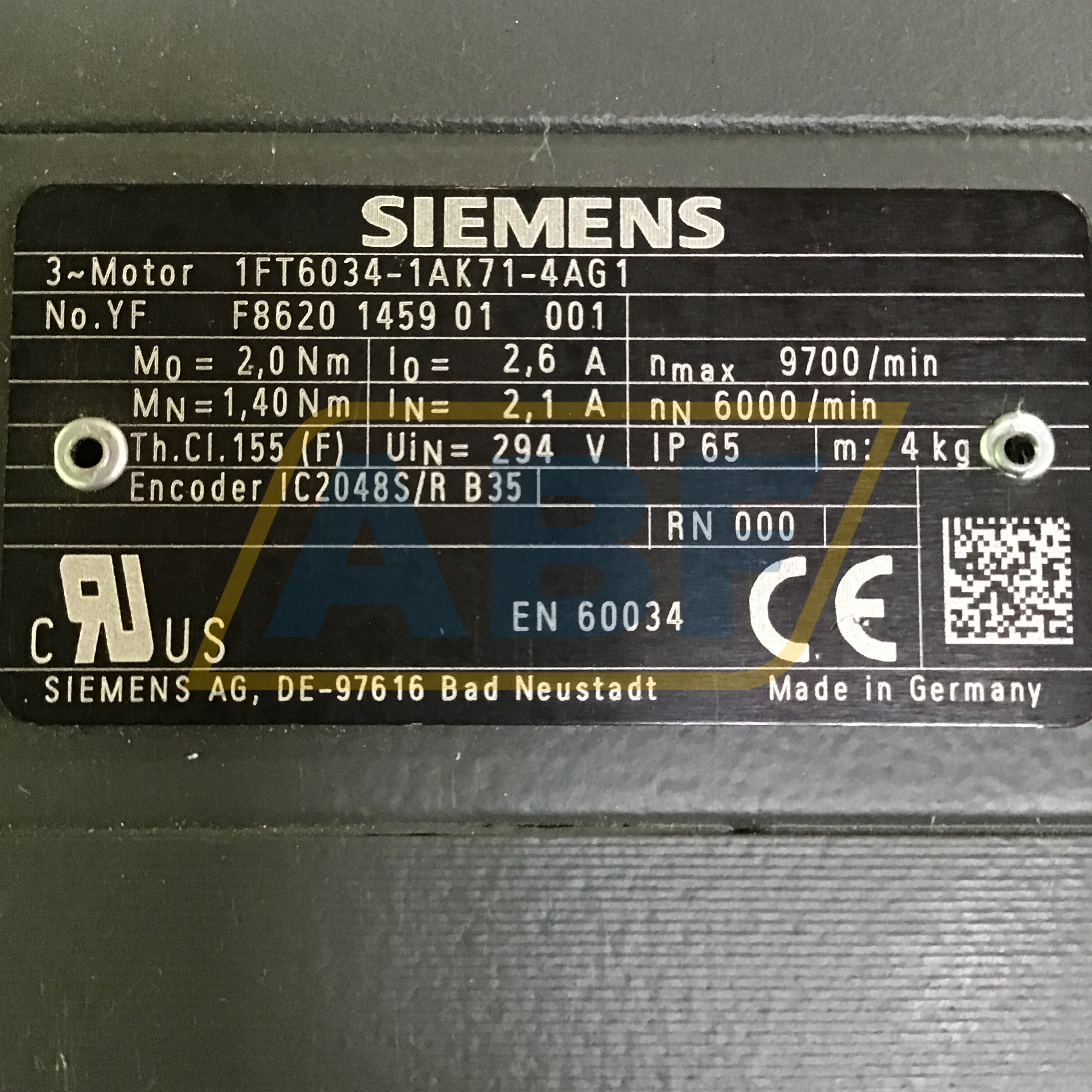 1FT6034-1AK71-4AG1 Siemens