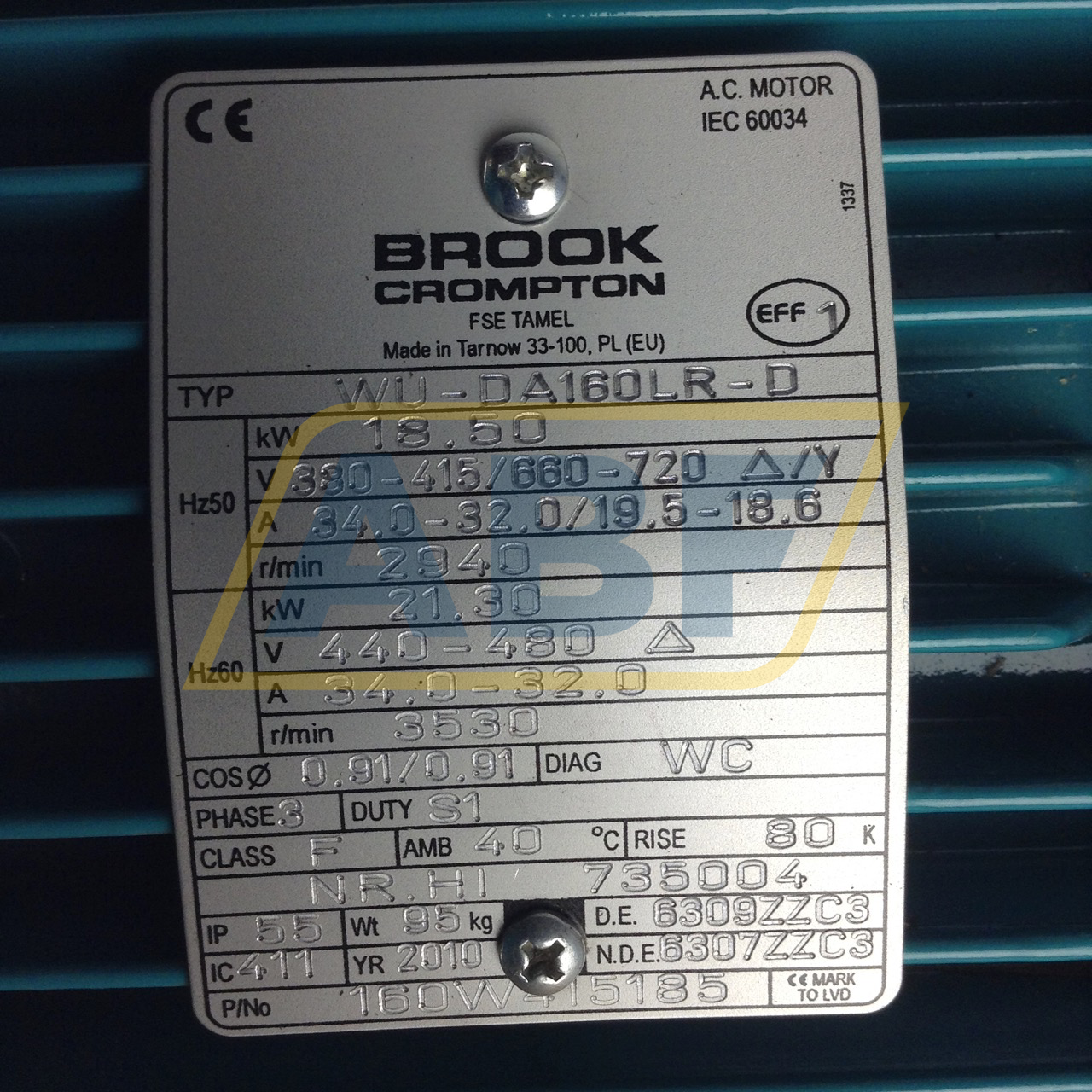 WU-DA160LR-D-B3 Brook Crompton