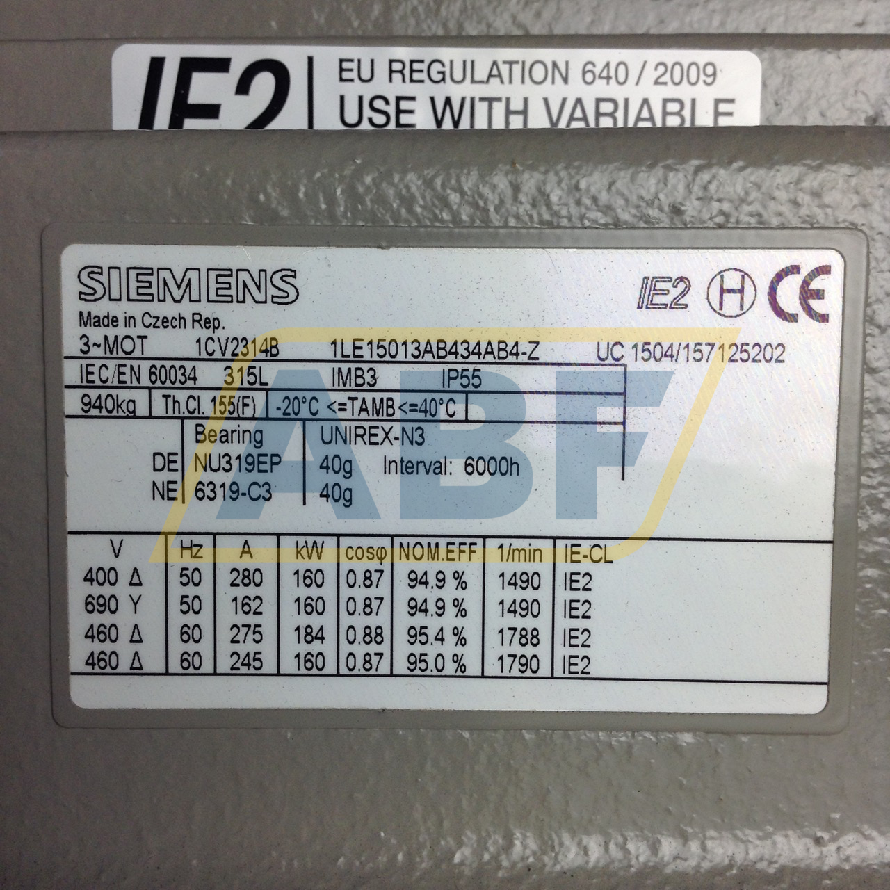 1LE1501-3AB43-4AB4-Z Siemens