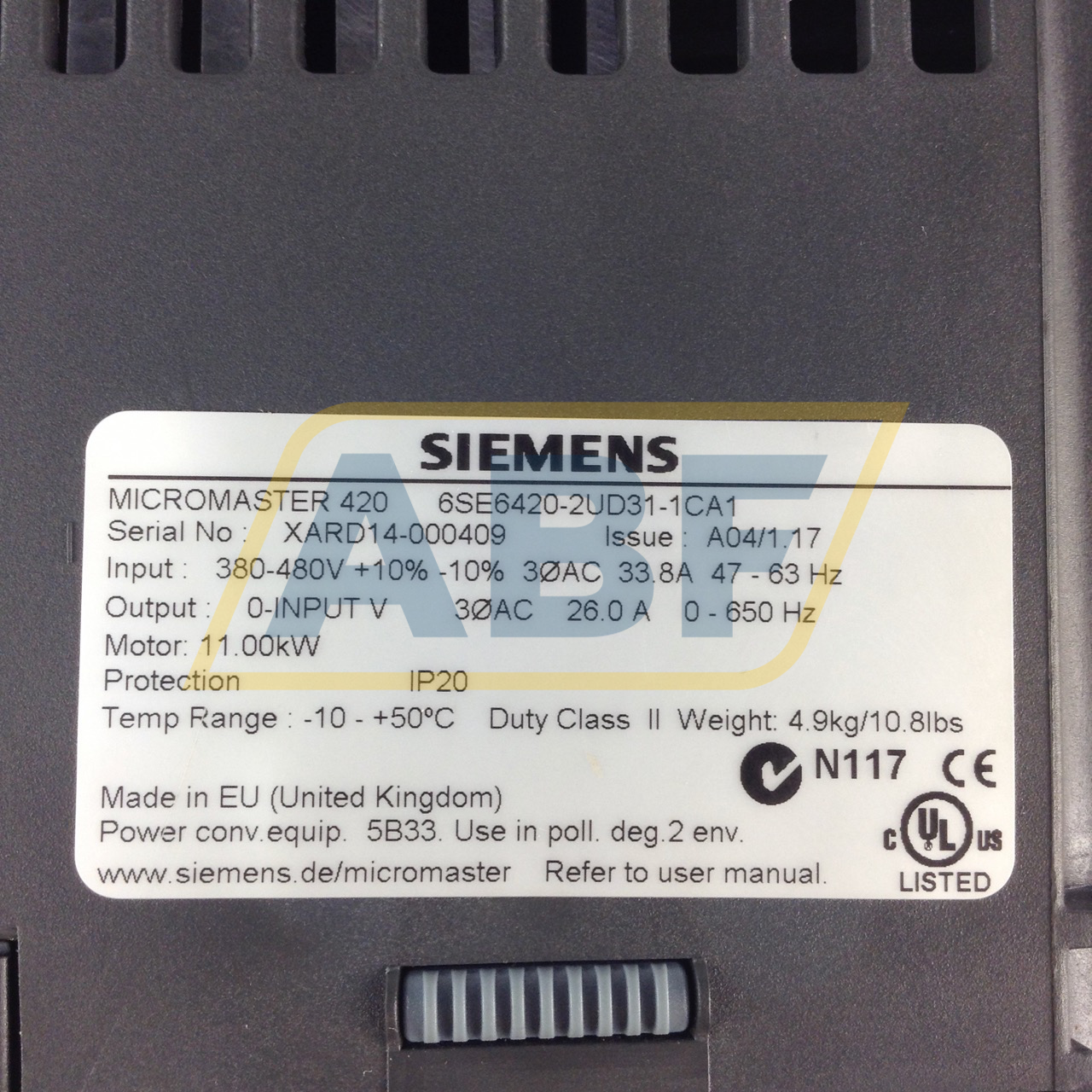 6SE6420-2UD31-1CA1 Siemens