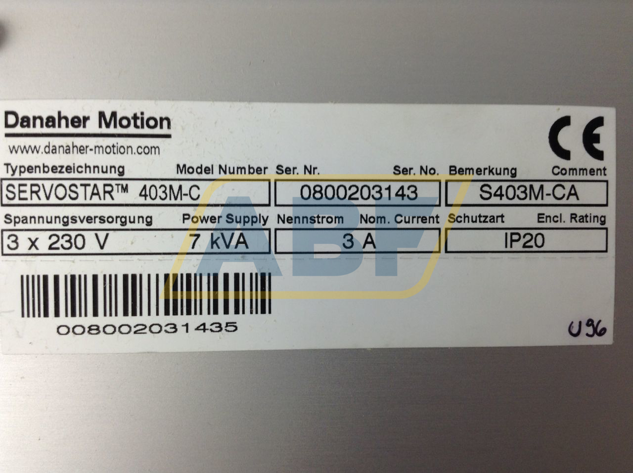 S403M-CA Danaher Motion GmbH