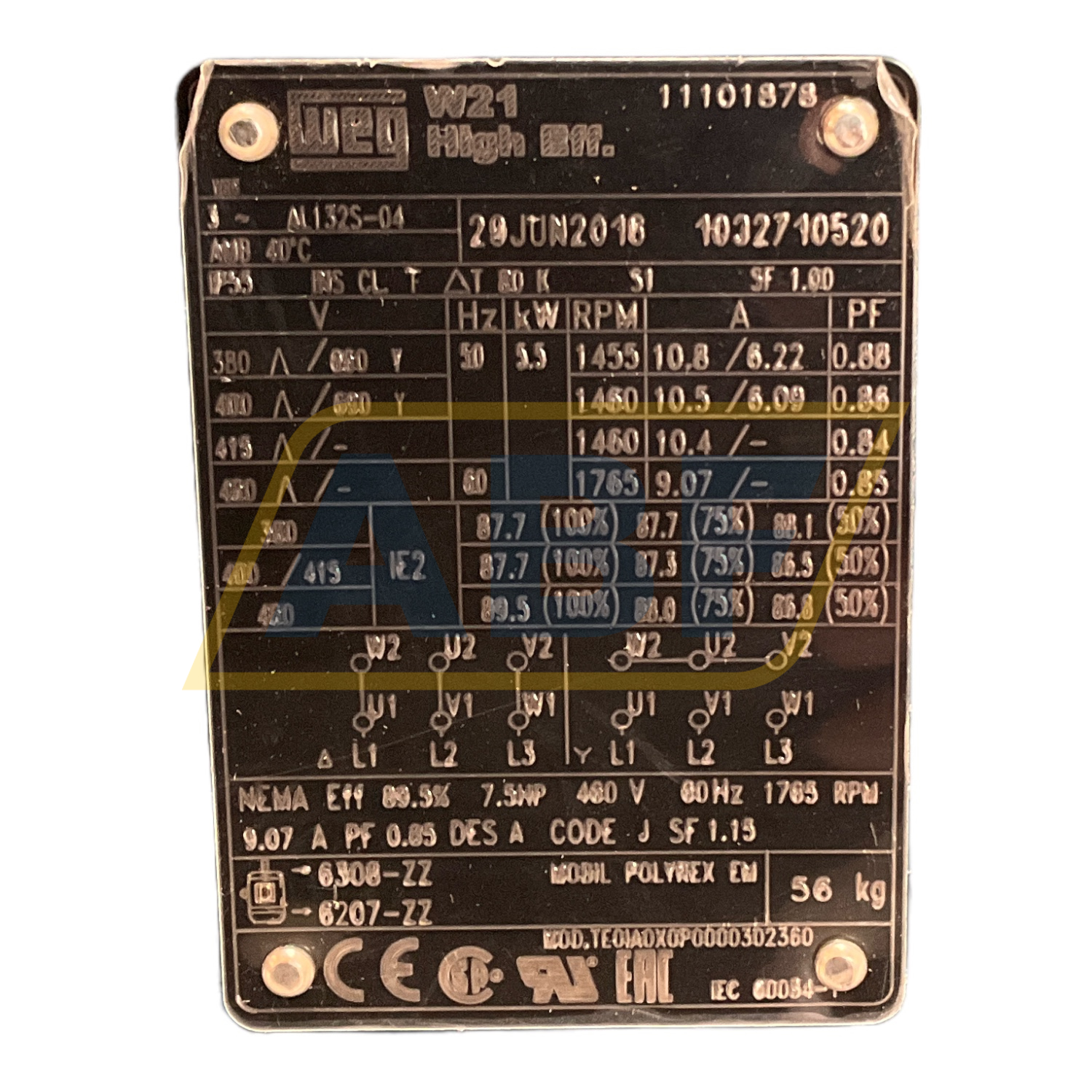 5,5K32AL2132S4B3 WEG