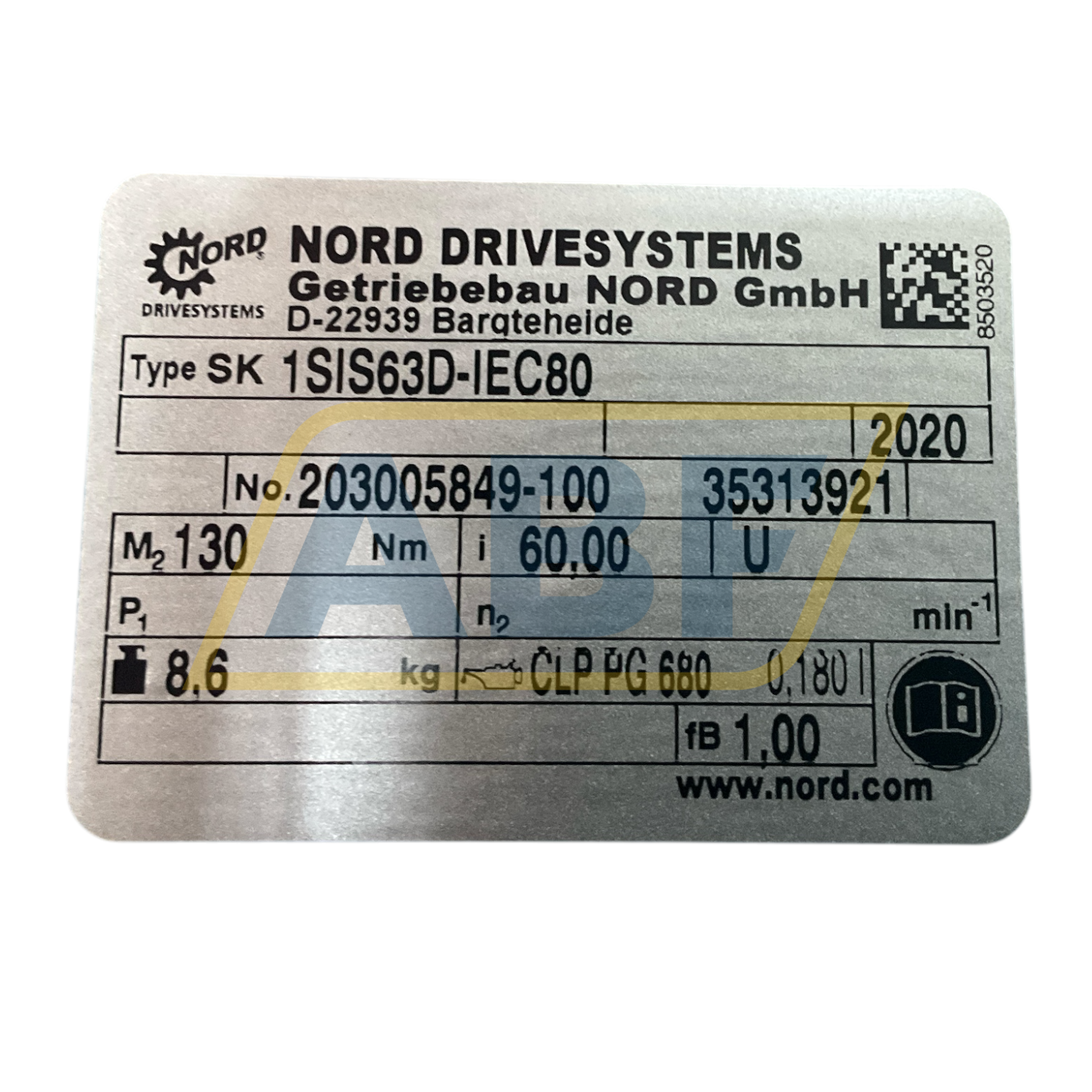 SK1SIS63D-IEC80 Nord Drive Systems