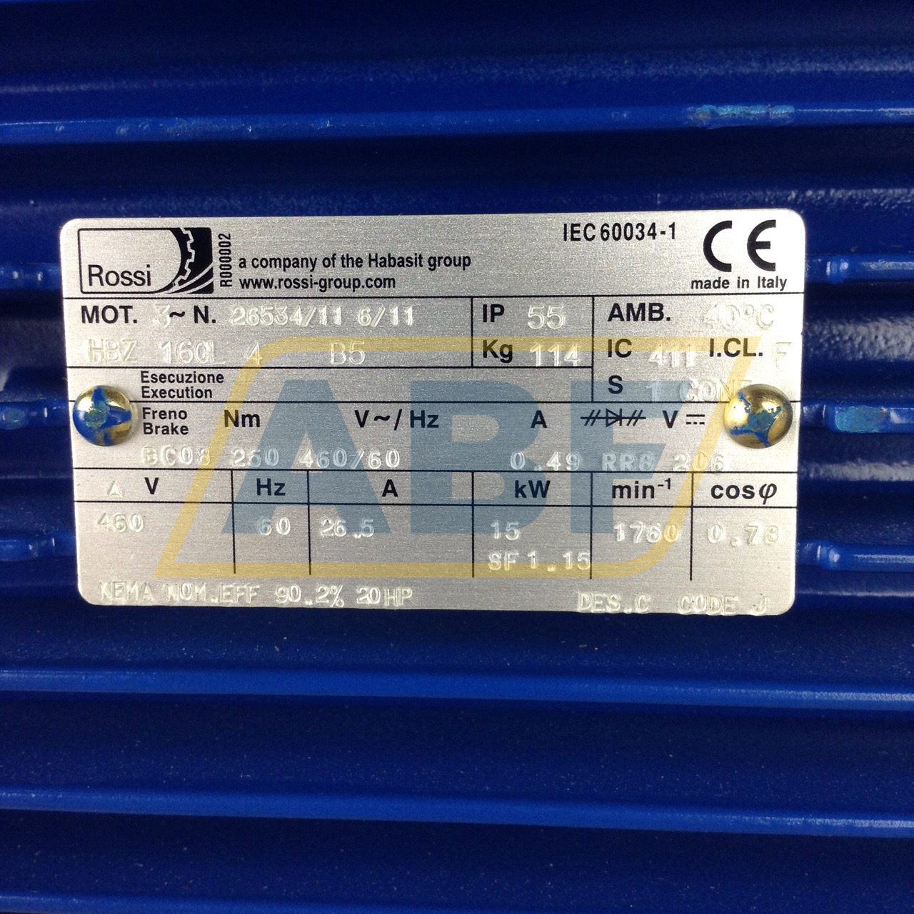 HBZ160L446060B5 Rossi