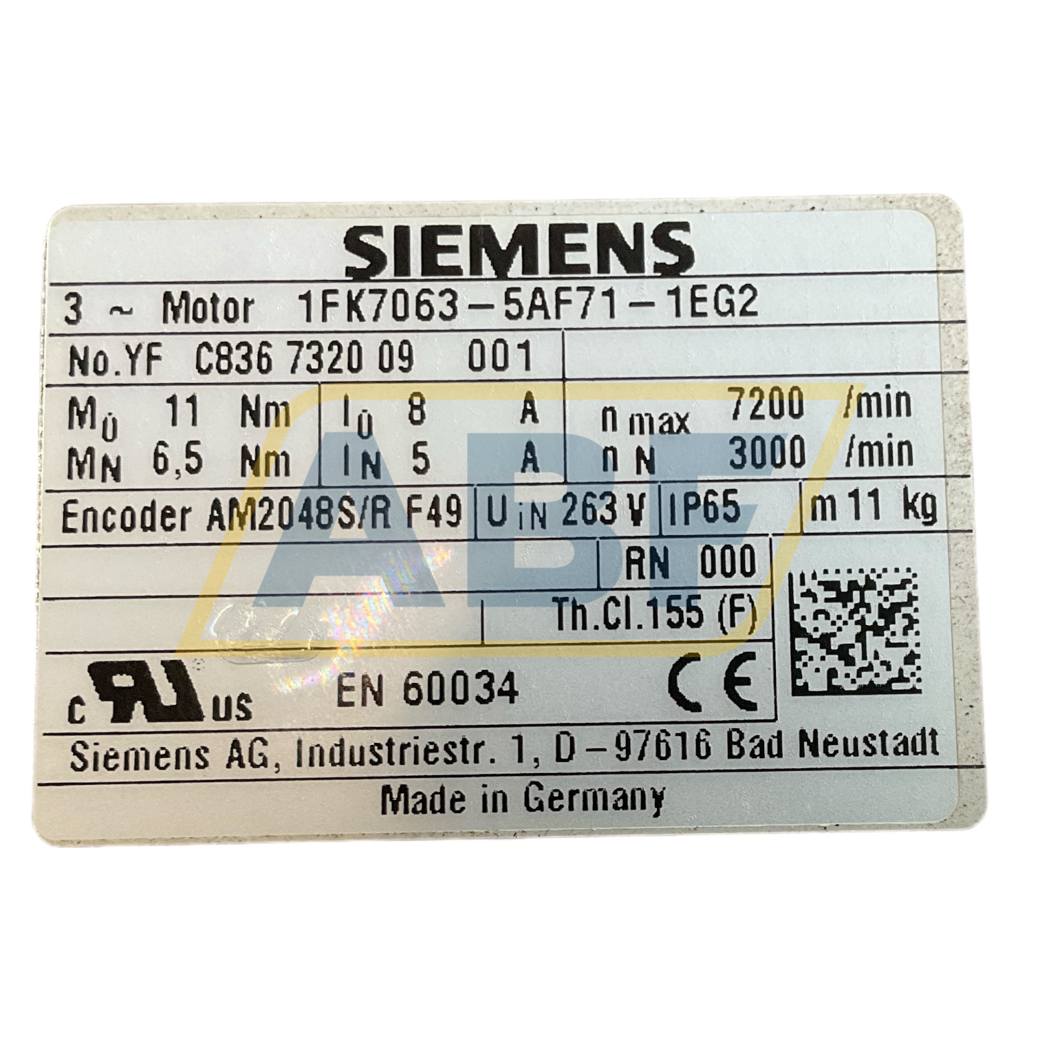 1FK7063-5AF71-1EG2 Siemens