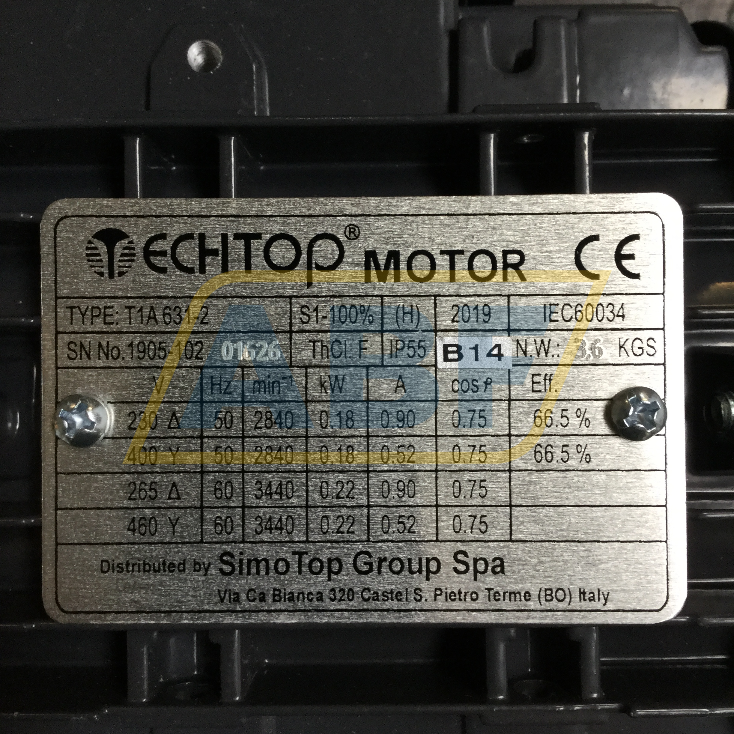 T1A631-2-B14 TechTop Motor