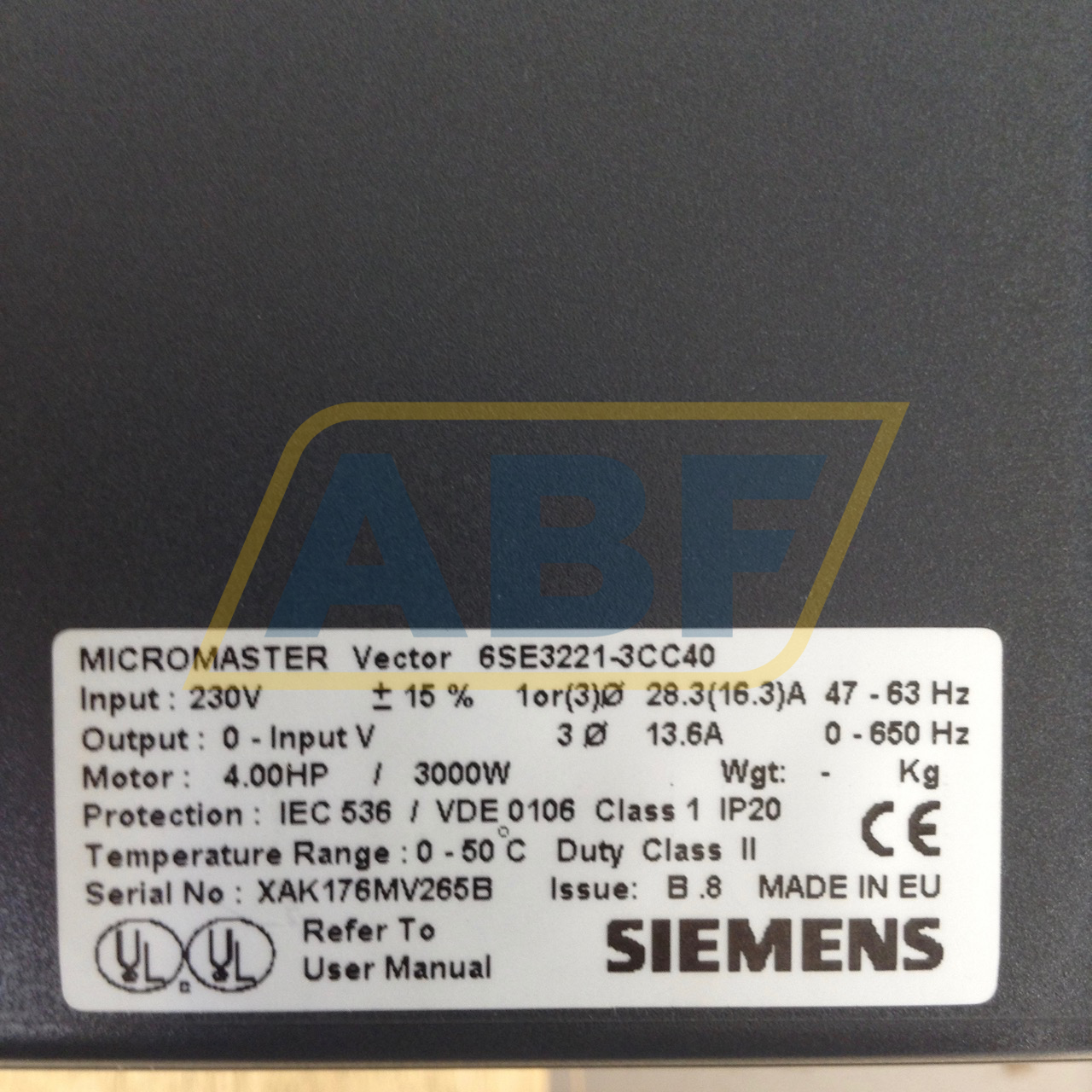 6SE3221-3CC40 Siemens