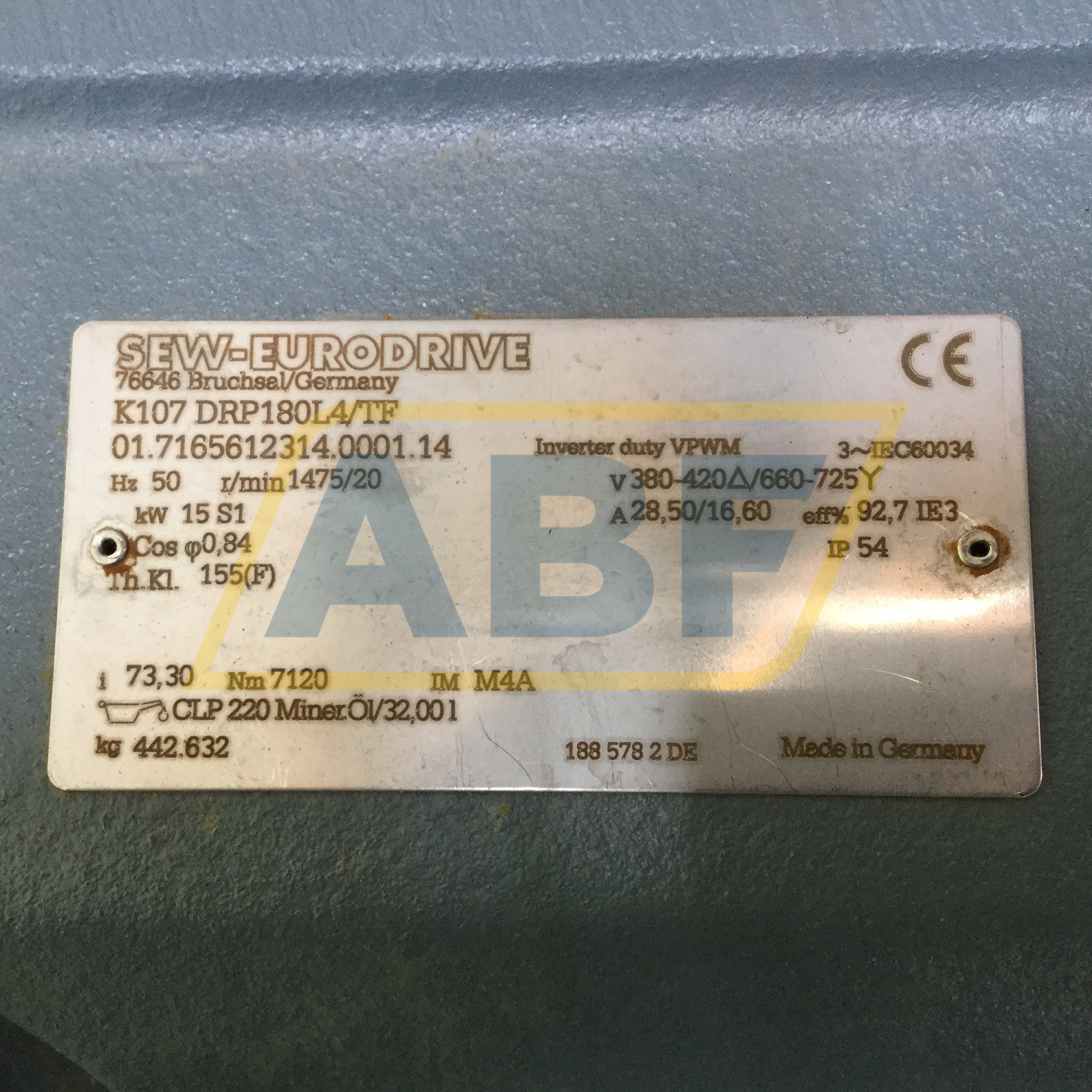 K107/DRP180L4/TF SEW-EURODRIVE