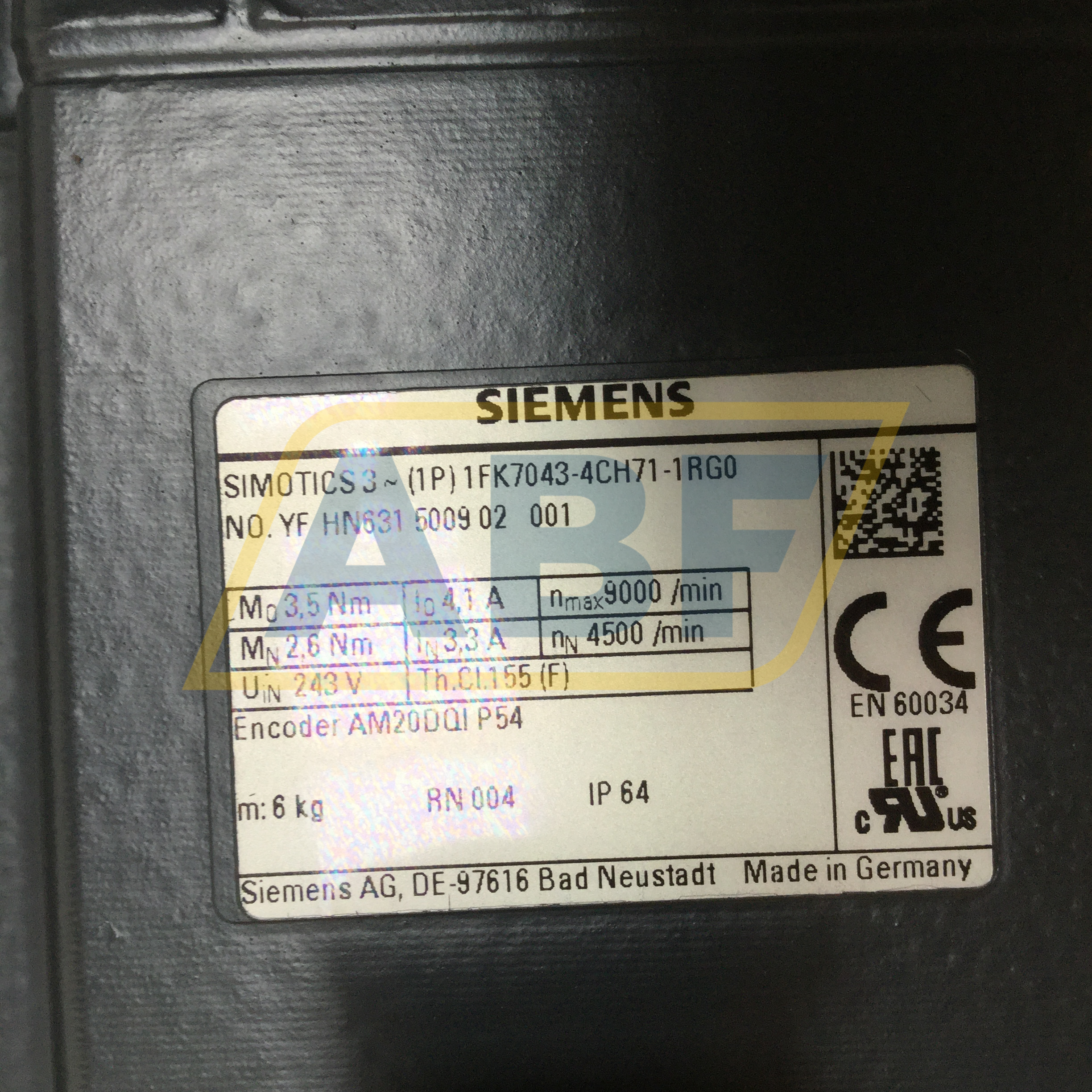 1FK7043-4CH71-1RG0 Siemens