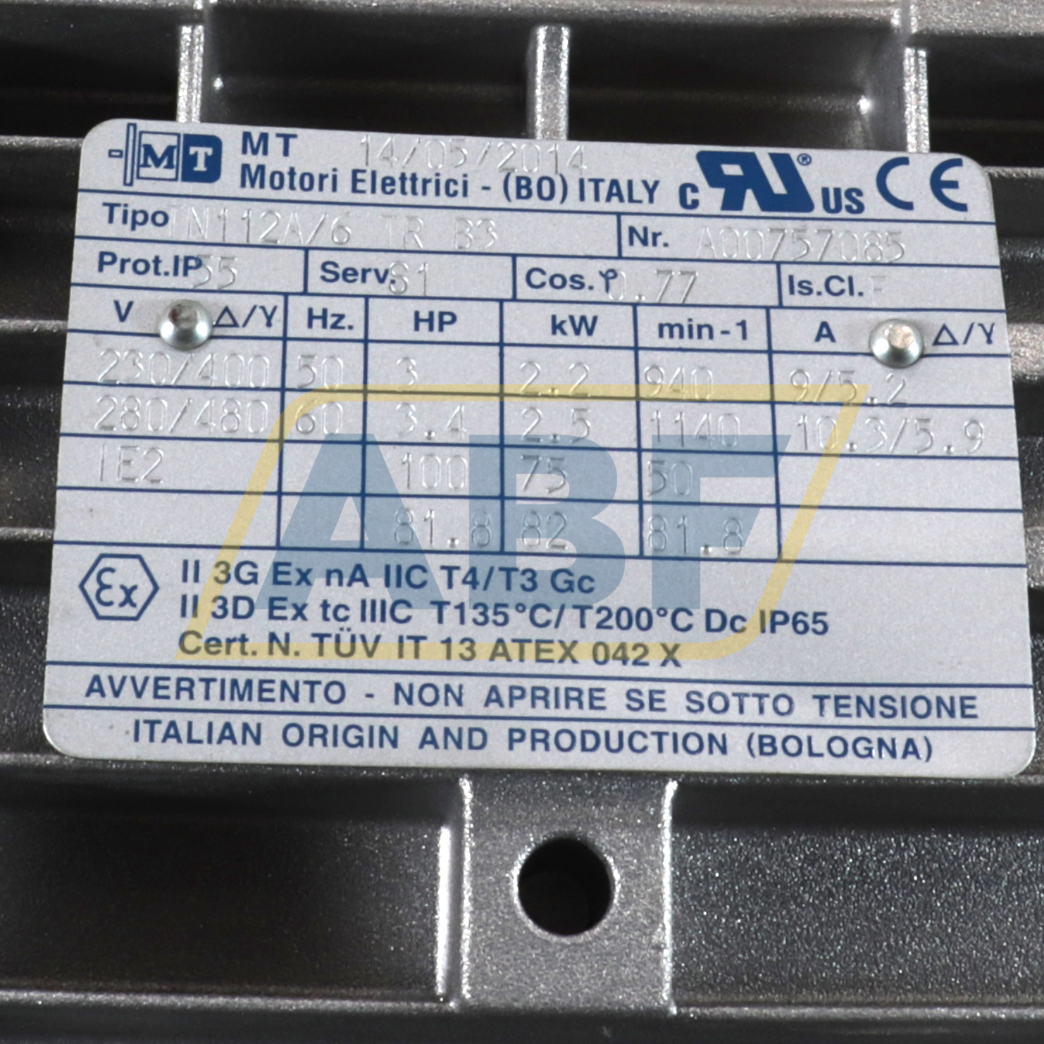 TN112A/6TRB3 MT Motori Elettrici