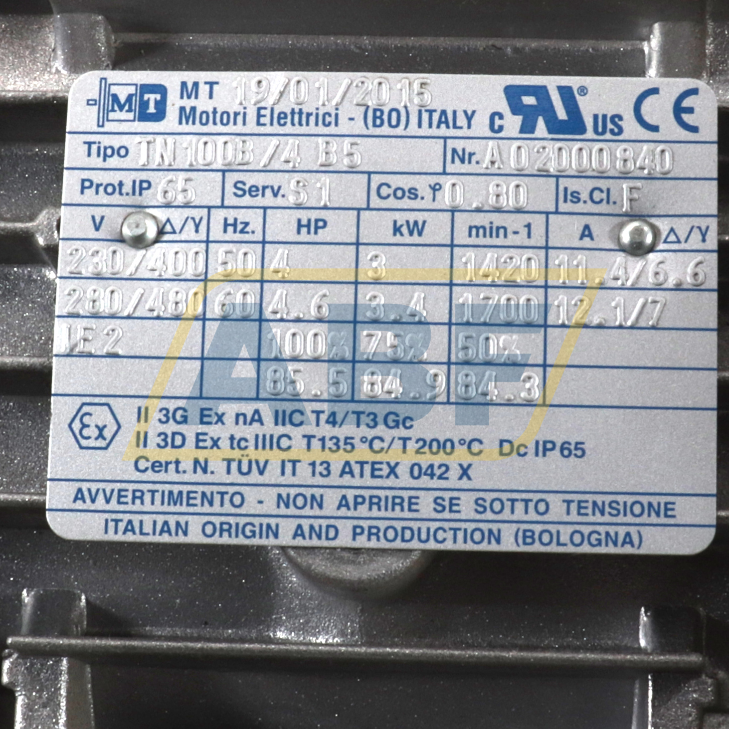 TN100B/4B5 MT Motori Elettrici