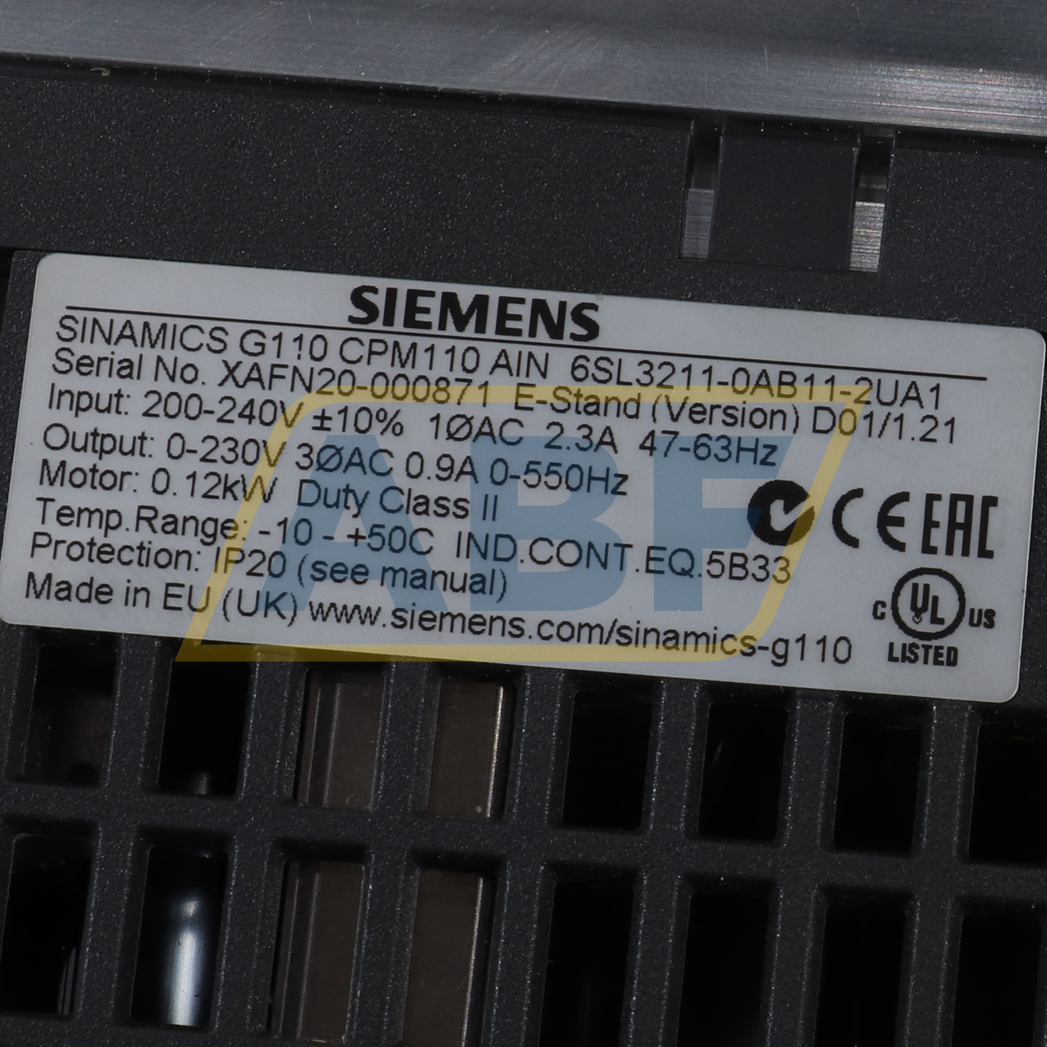 6SL3211-0AB11-2UA1 Siemens