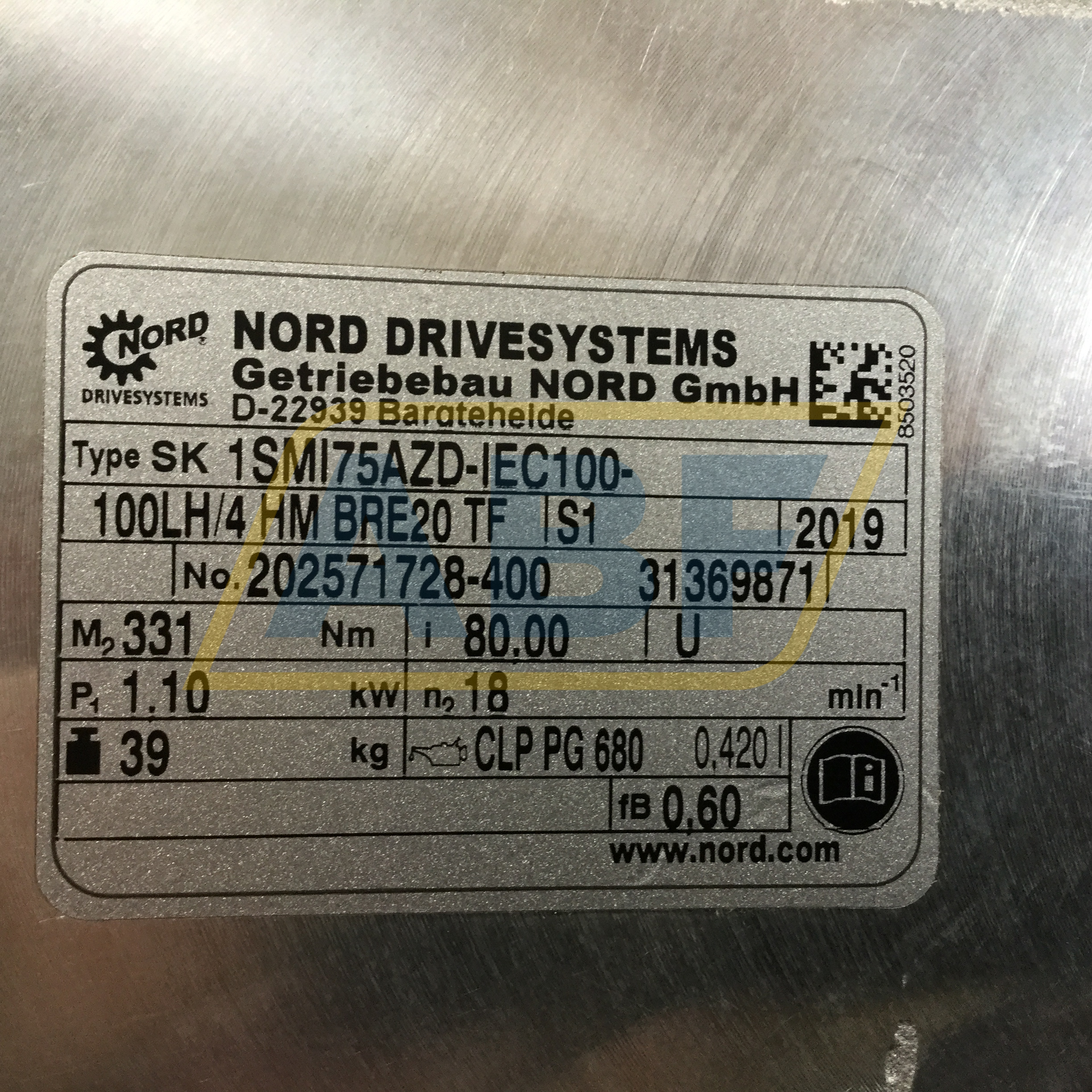 SK1SMI75AZD100LH/4BRE Nord Drive Systems