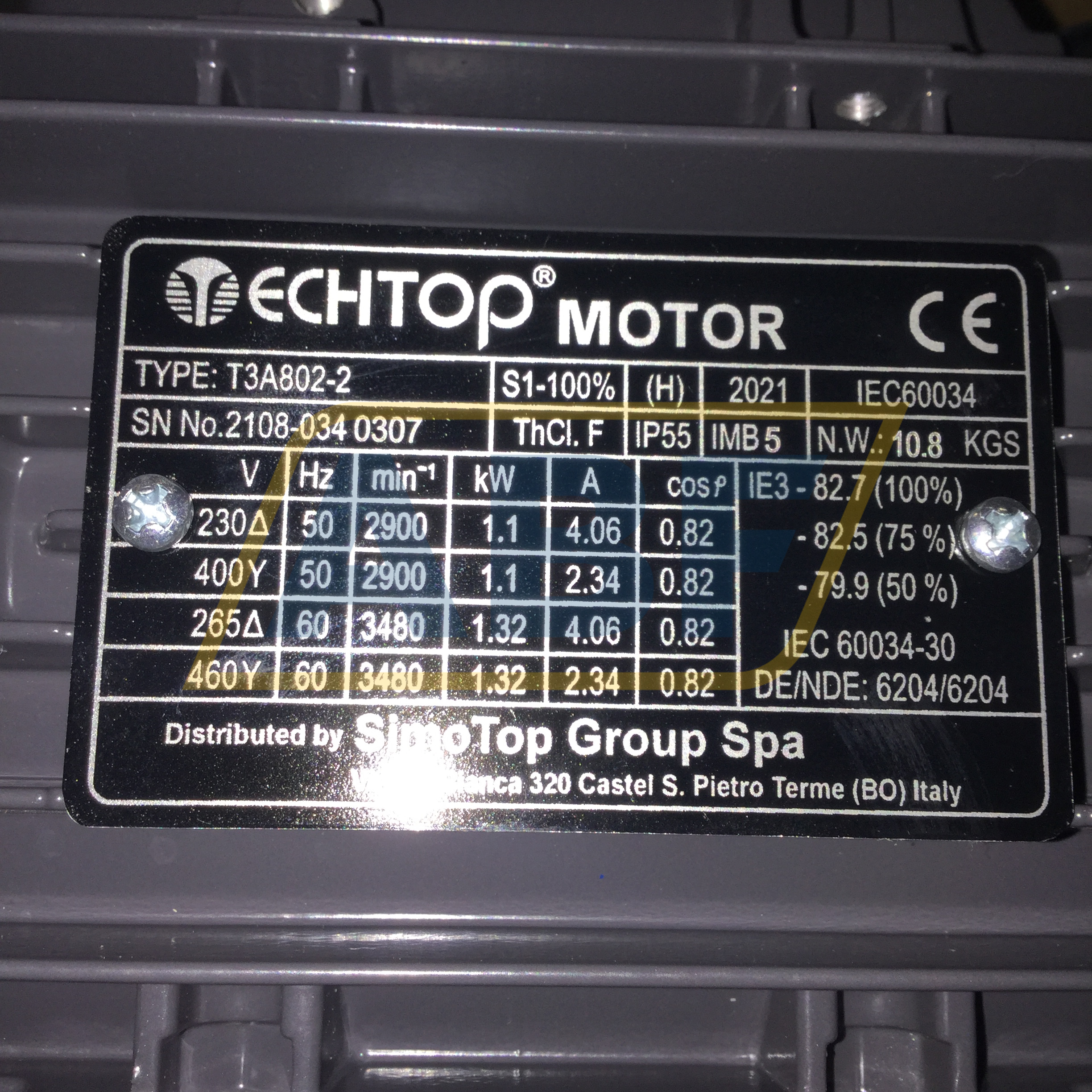 T3A802-2-B5 TechTop Motor