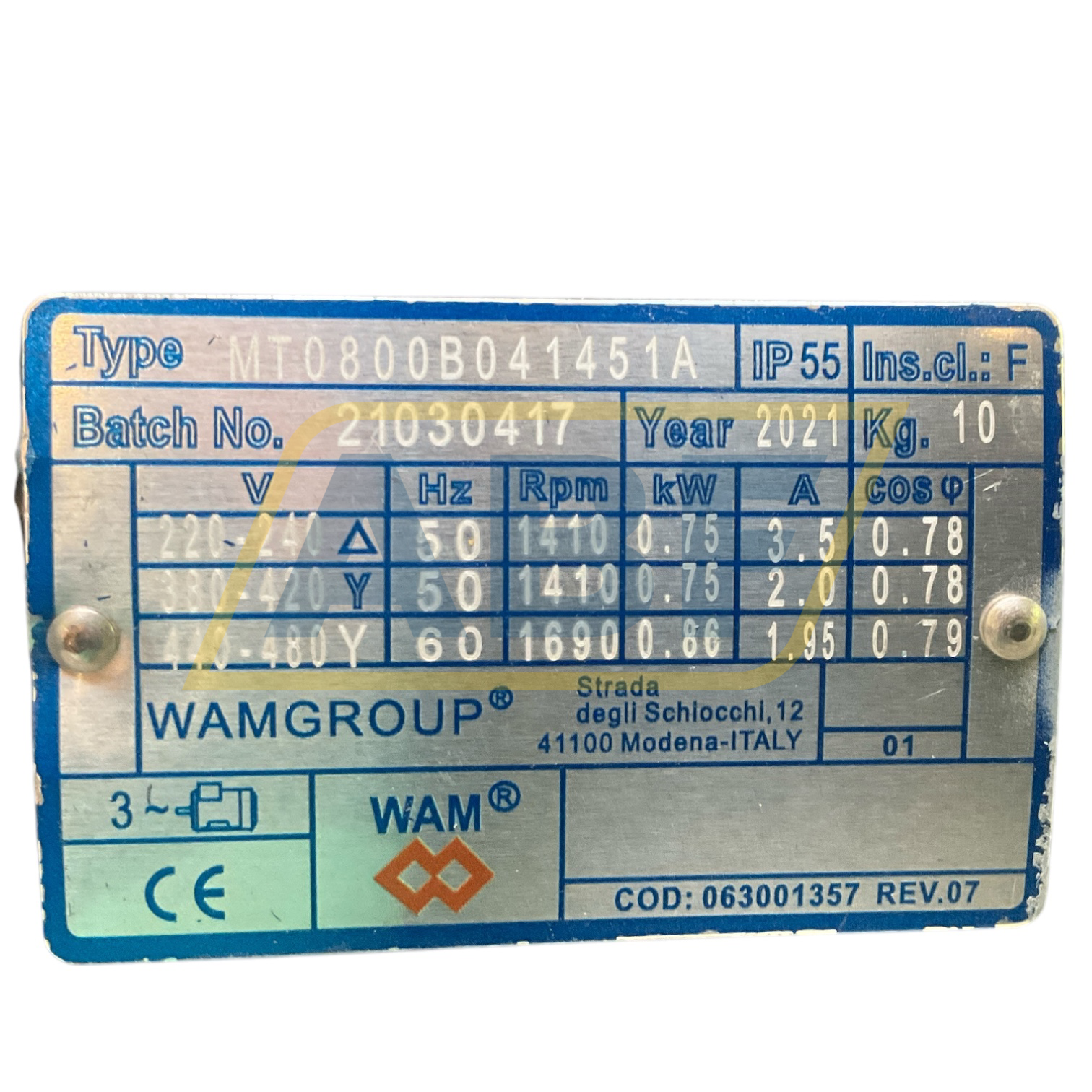 MT0800B041451A WAMGroup