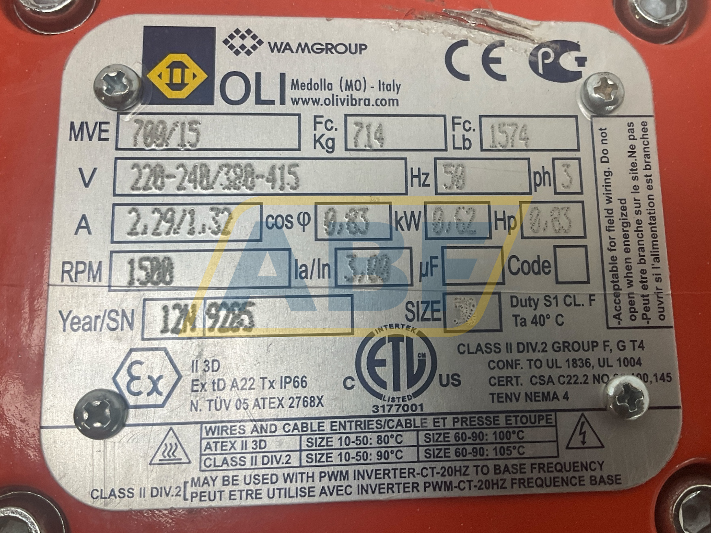 MVE700/15 OLI Medolla (MO)