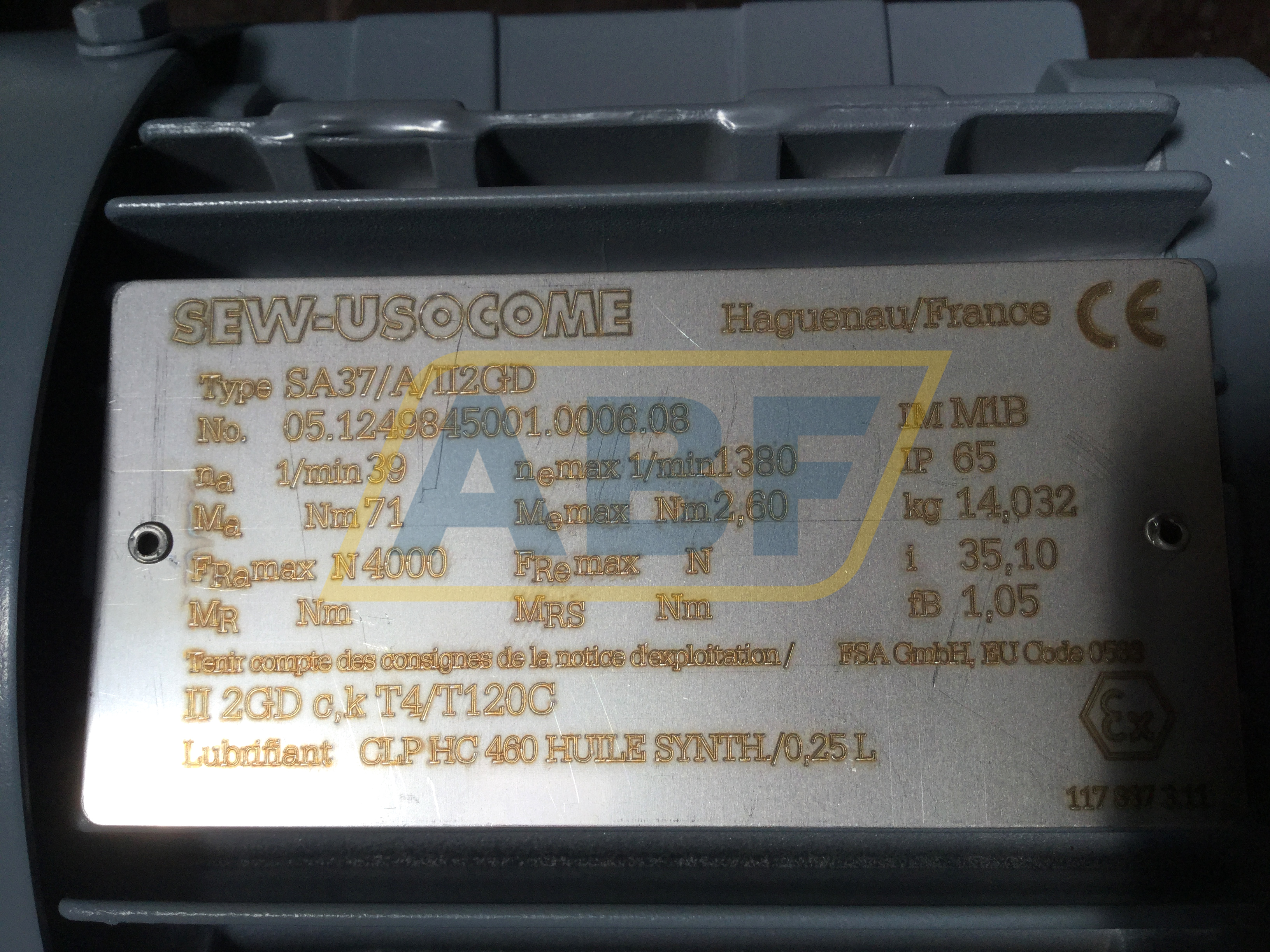 SA37II2GD/DT71D4II3D SEW-EURODRIVE