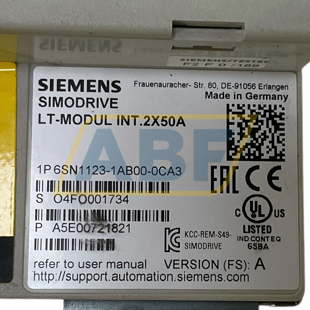 6SN1123-1AB00-OCA3 Siemens