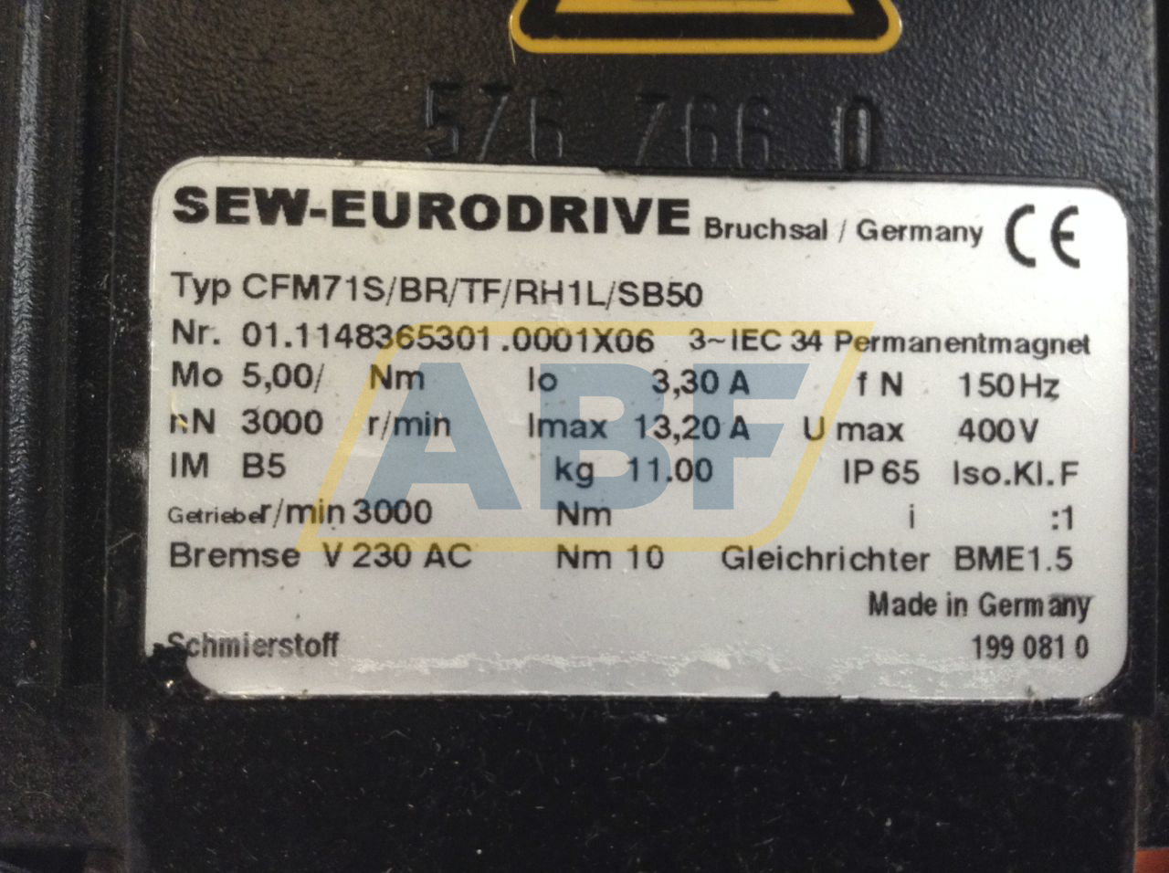 CFM71S/BR/TF/RH1L/SB5 SEW-EURODRIVE