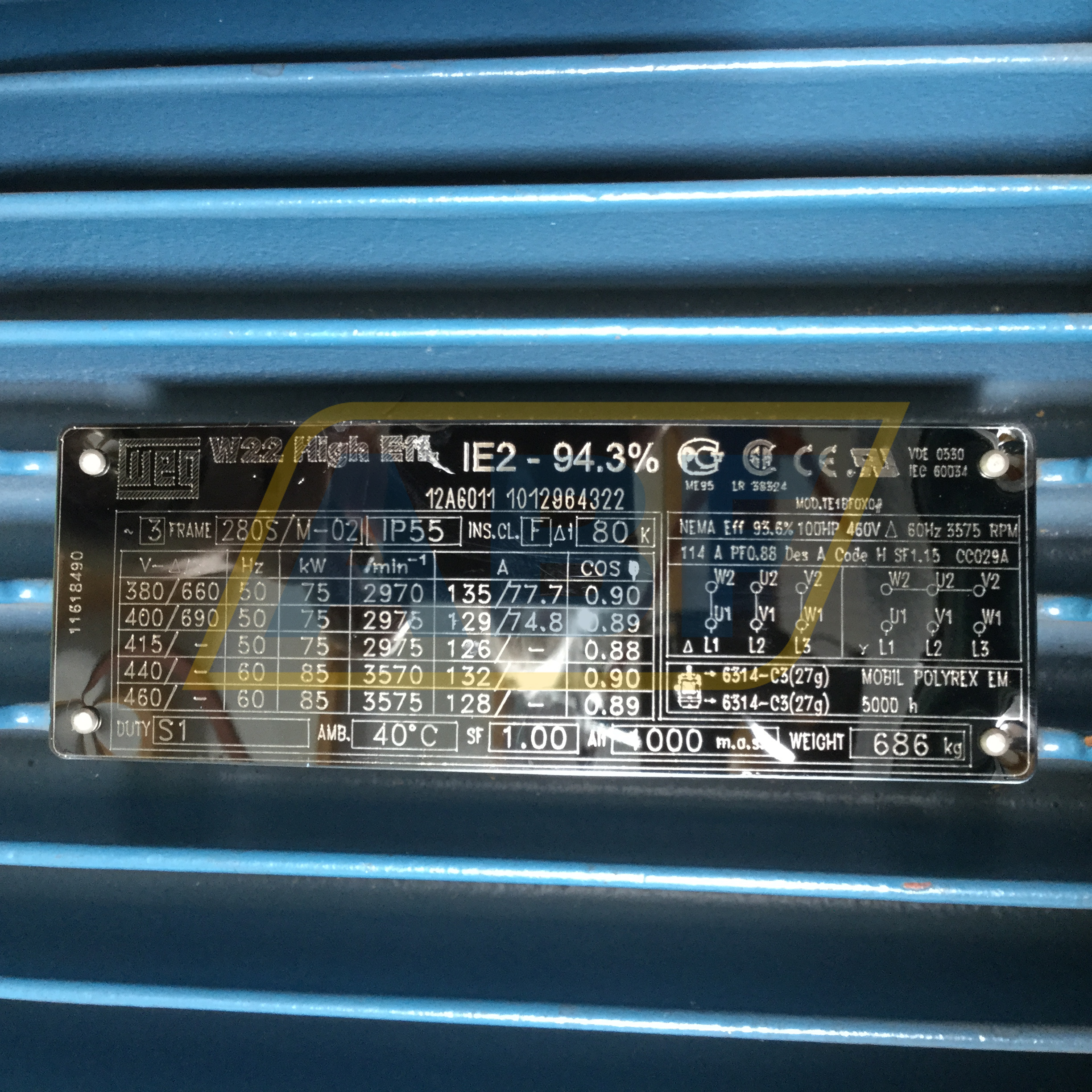 250K32CI0355M/L6B3 WEG