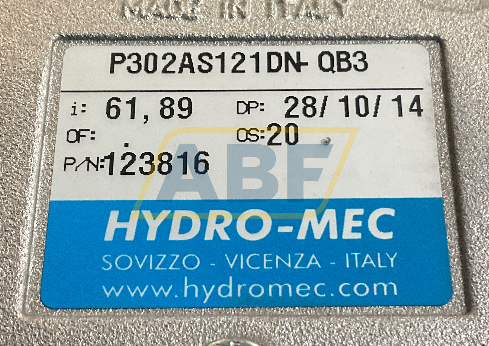 P302AS121DN-QB3 Hydro-Mec